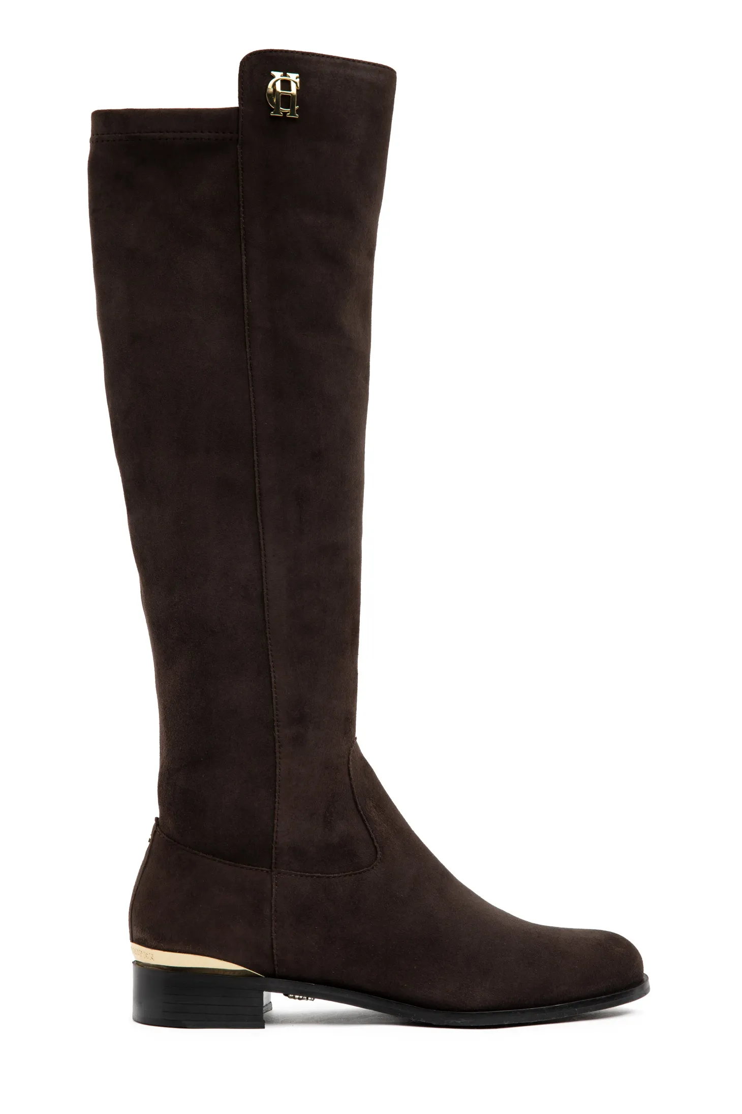 Women Holland Cooper Boots | Albany Knee Boot (Chocolate Suede)