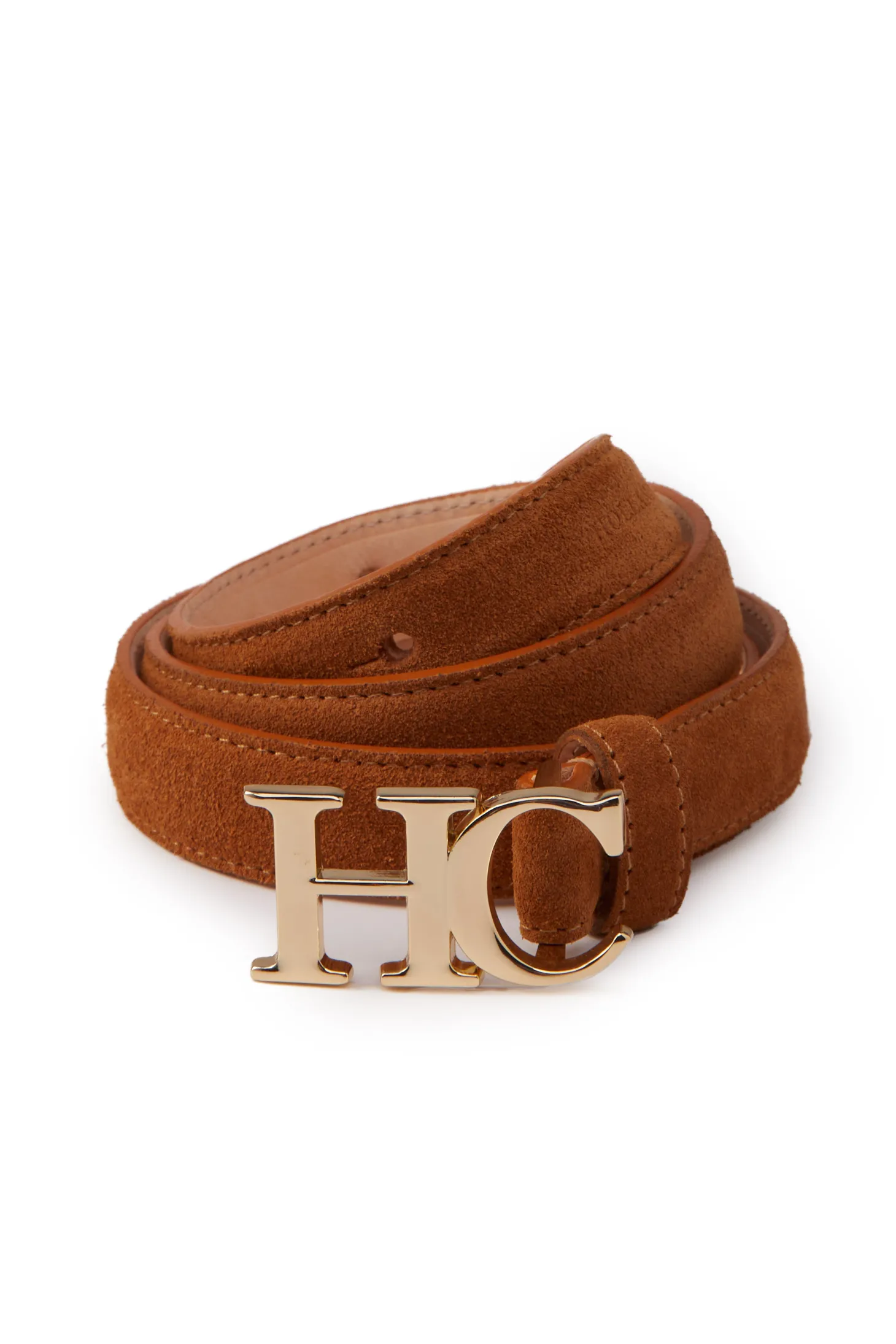 Women Holland Cooper Belts | Belts | Atelier Ultra Slim Belt (Tan Suede)