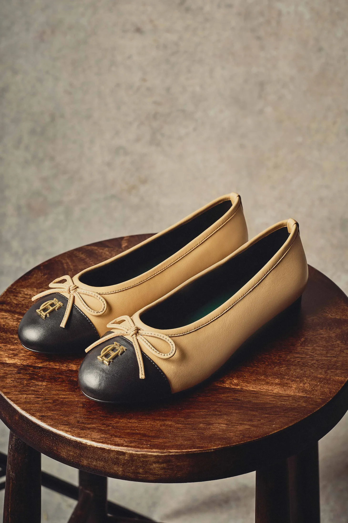 Women Holland Cooper Pumps | Ballet Shoe (Nude Black)