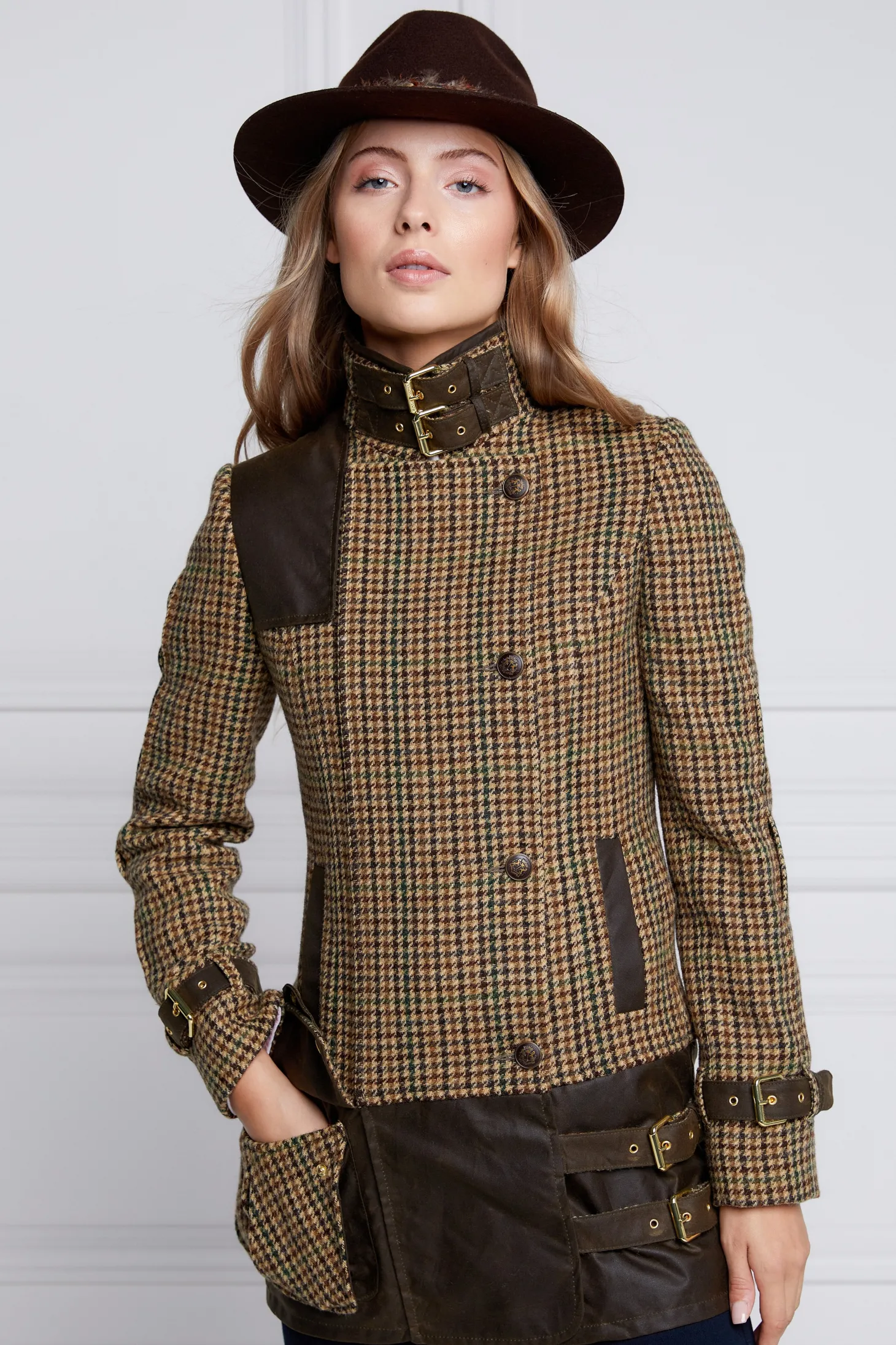 Women Holland Cooper Jackets | Balmoral Field Jacket (Hailes Green Tweed)