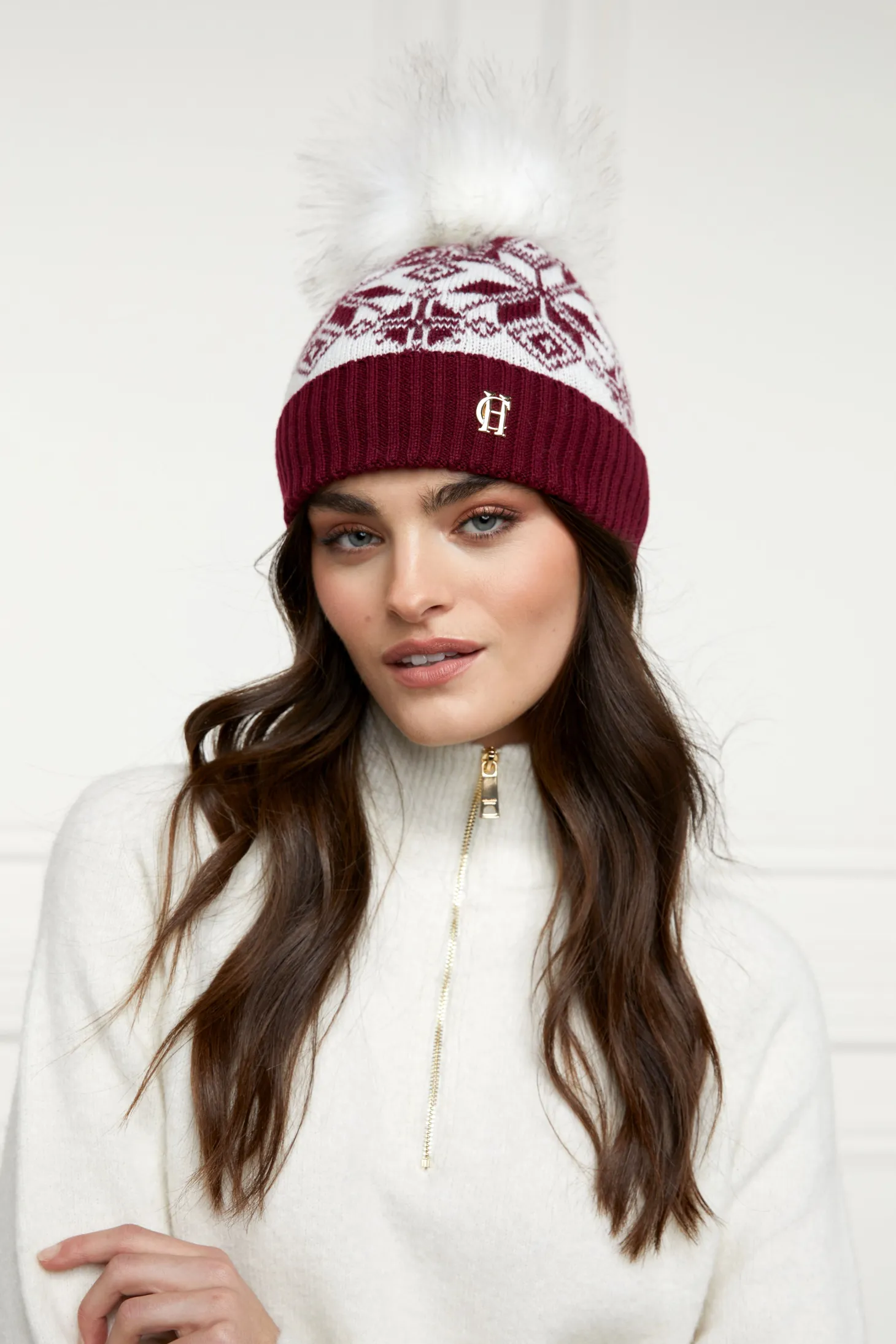 Women Holland Cooper Hats & Headbands | Hats & Headbands | Beatrice Bobble Hat ( Cream)