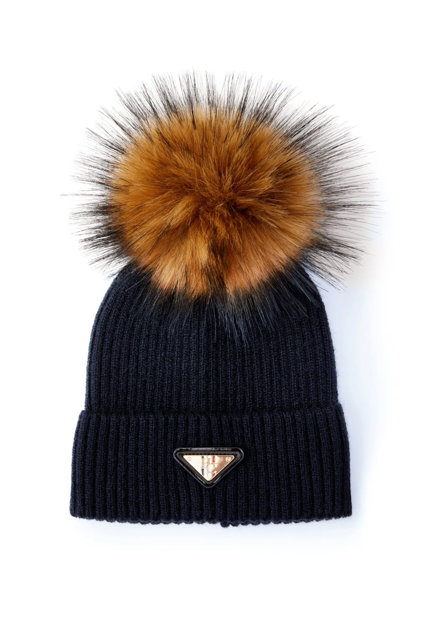 Women Holland Cooper Hats & Headbands | Hats & Headbands | Burghley Bobble Hat (Ink Navy)