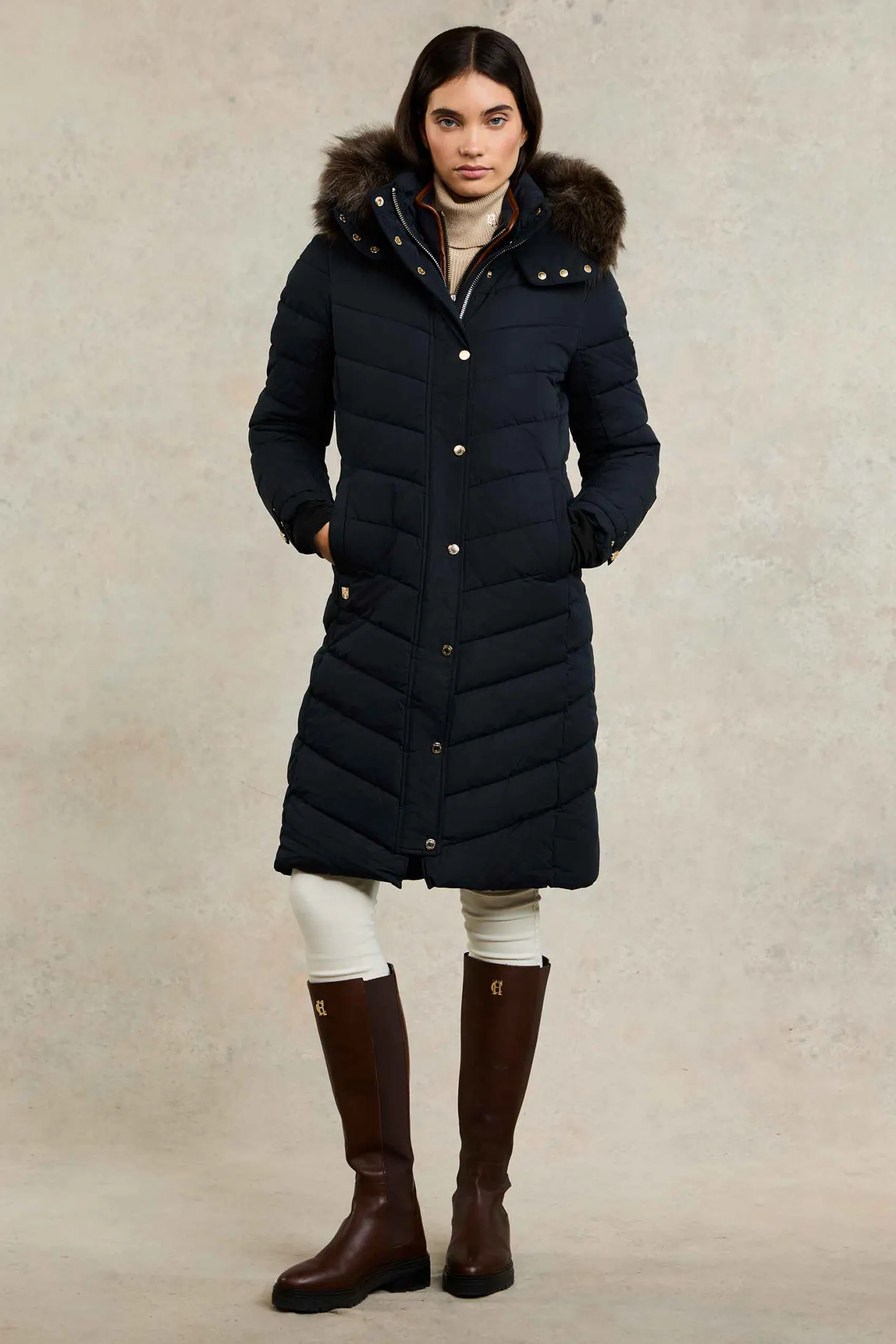 Women Holland Cooper Coats | Chamonix Coat (Ink Navy)