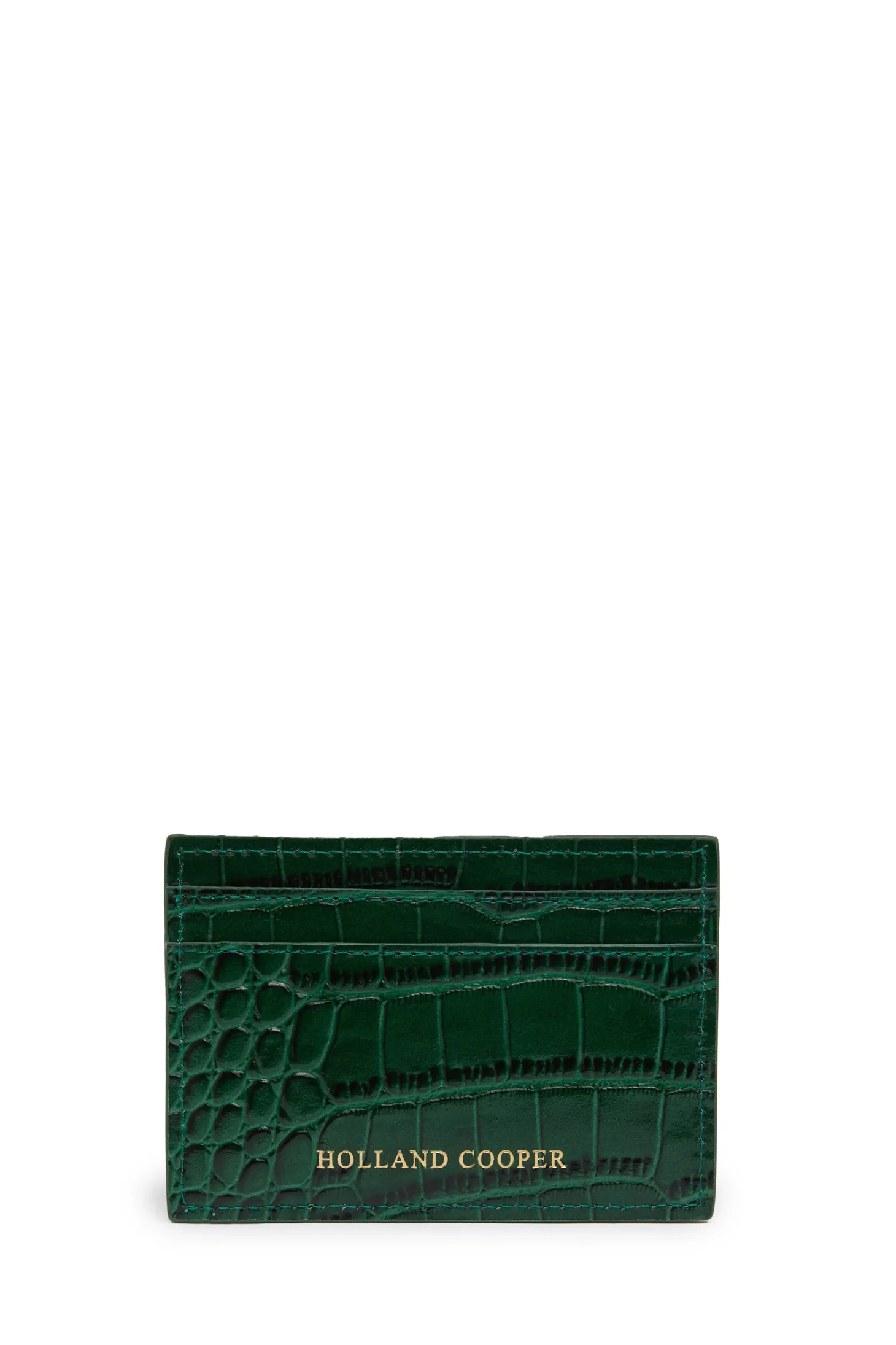 Women Holland Cooper Small Leather Goods | Small Leather Goods | Chelsea Card Holder (Emerald Croc)