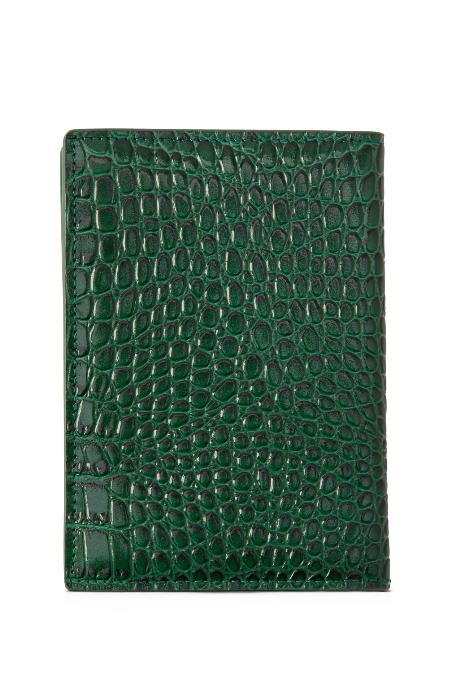 Women Holland Cooper Small Leather Goods | Small Leather Goods | Chelsea Passport Holder (Emerald Croc)