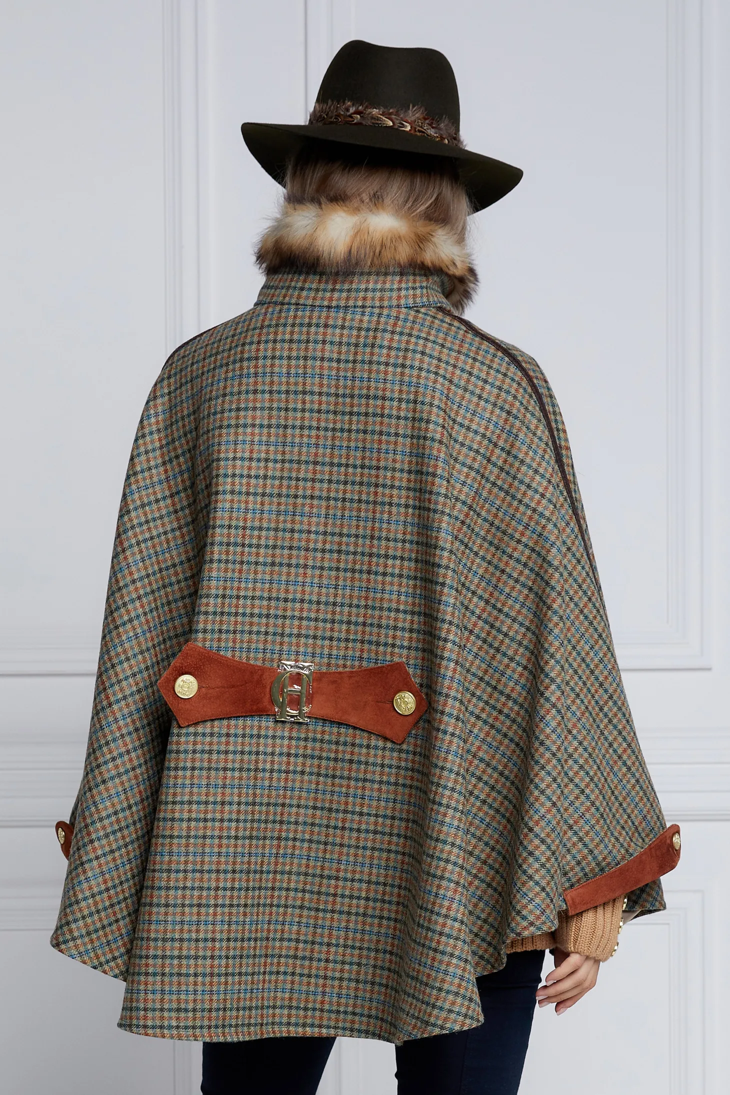 Women Holland Cooper Capes | Tailoring | Chiltern Cape (Bredon Tweed)