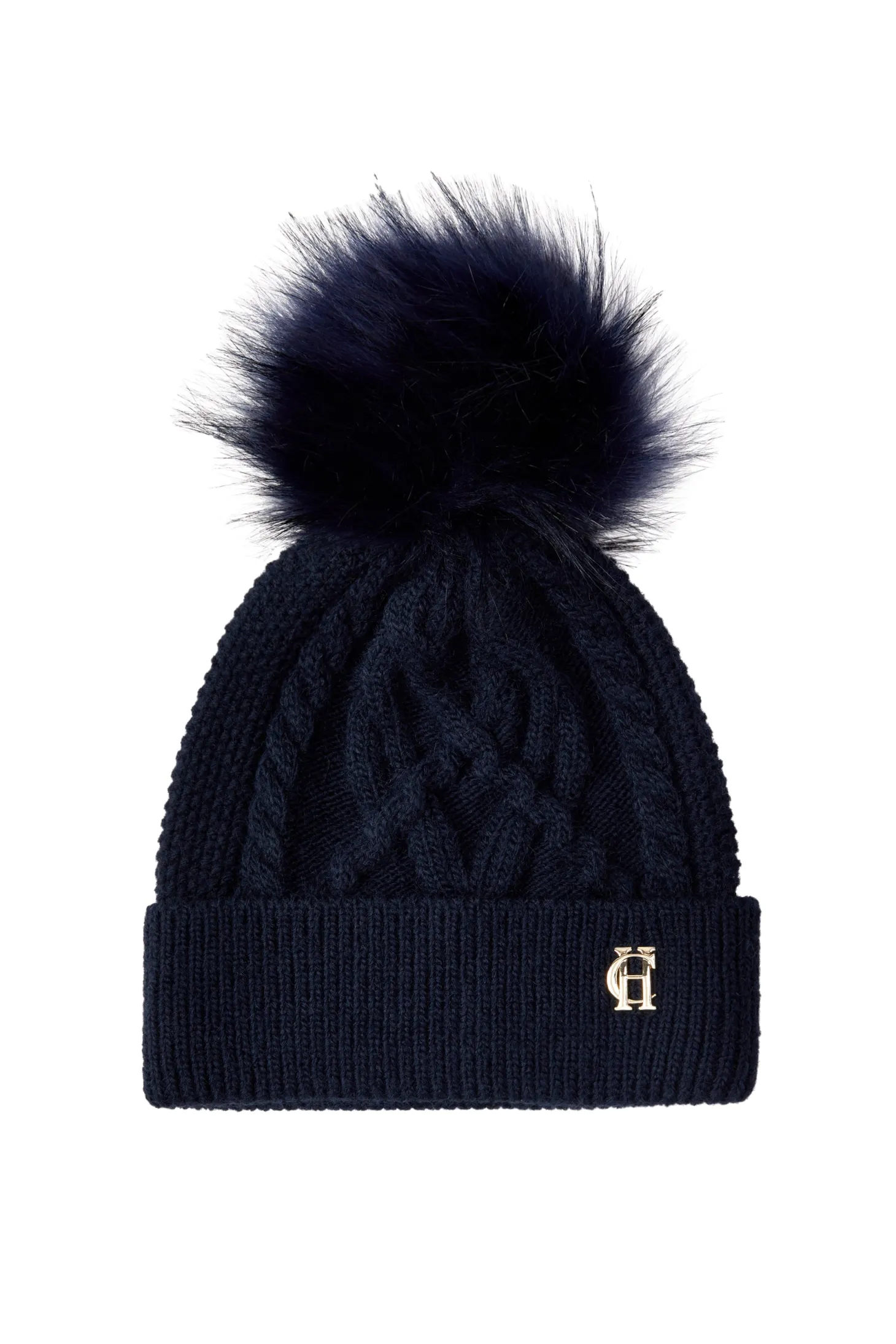 Women Holland Cooper Hats & Headbands | Hats & Headbands | Cortina Bobble Hat (Ink Navy)