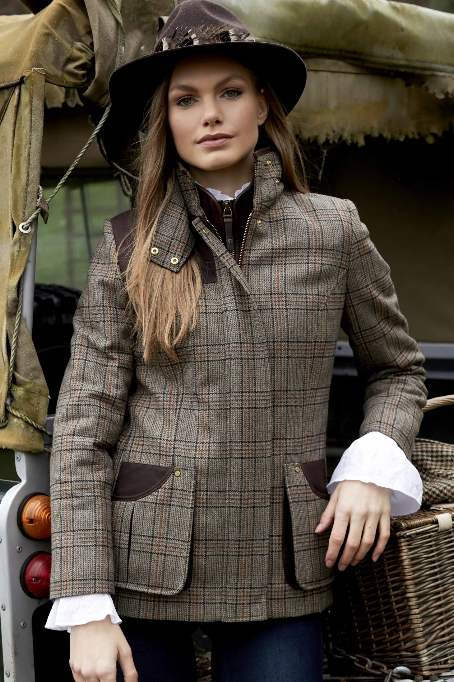 Women Holland Cooper Jackets | Tailoring | Country Classic Jacket (Bourbon Tweed)