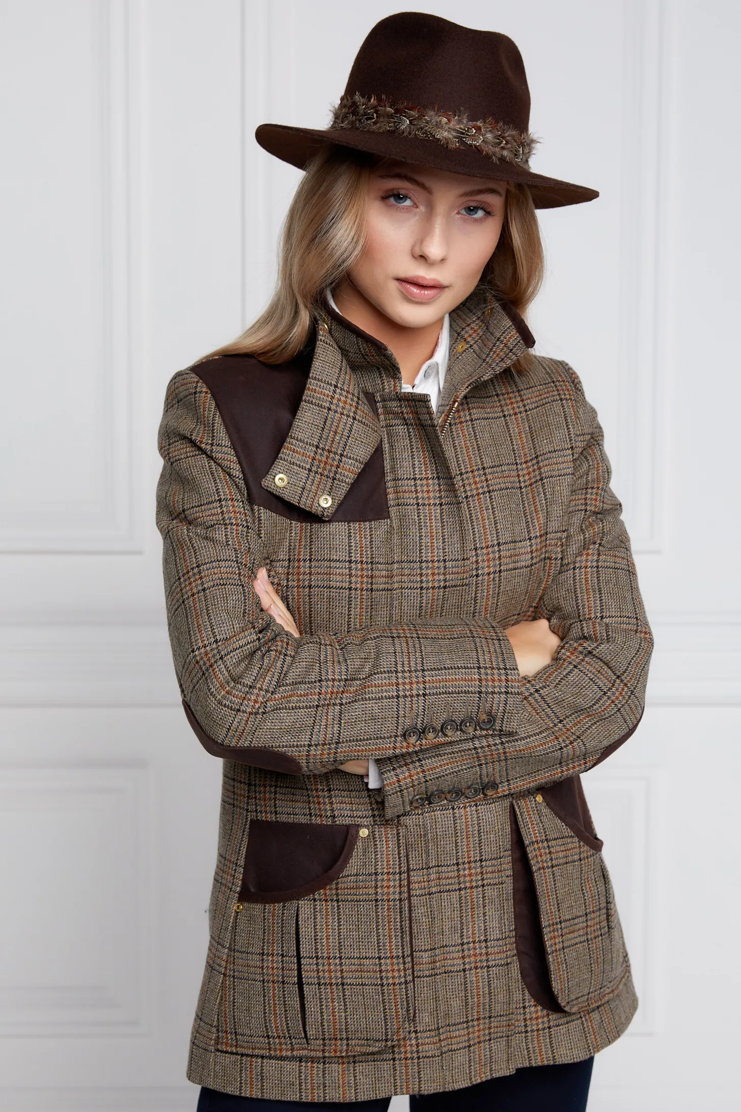 Women Holland Cooper Jackets | Tailoring | Country Classic Jacket (Bourbon Tweed)