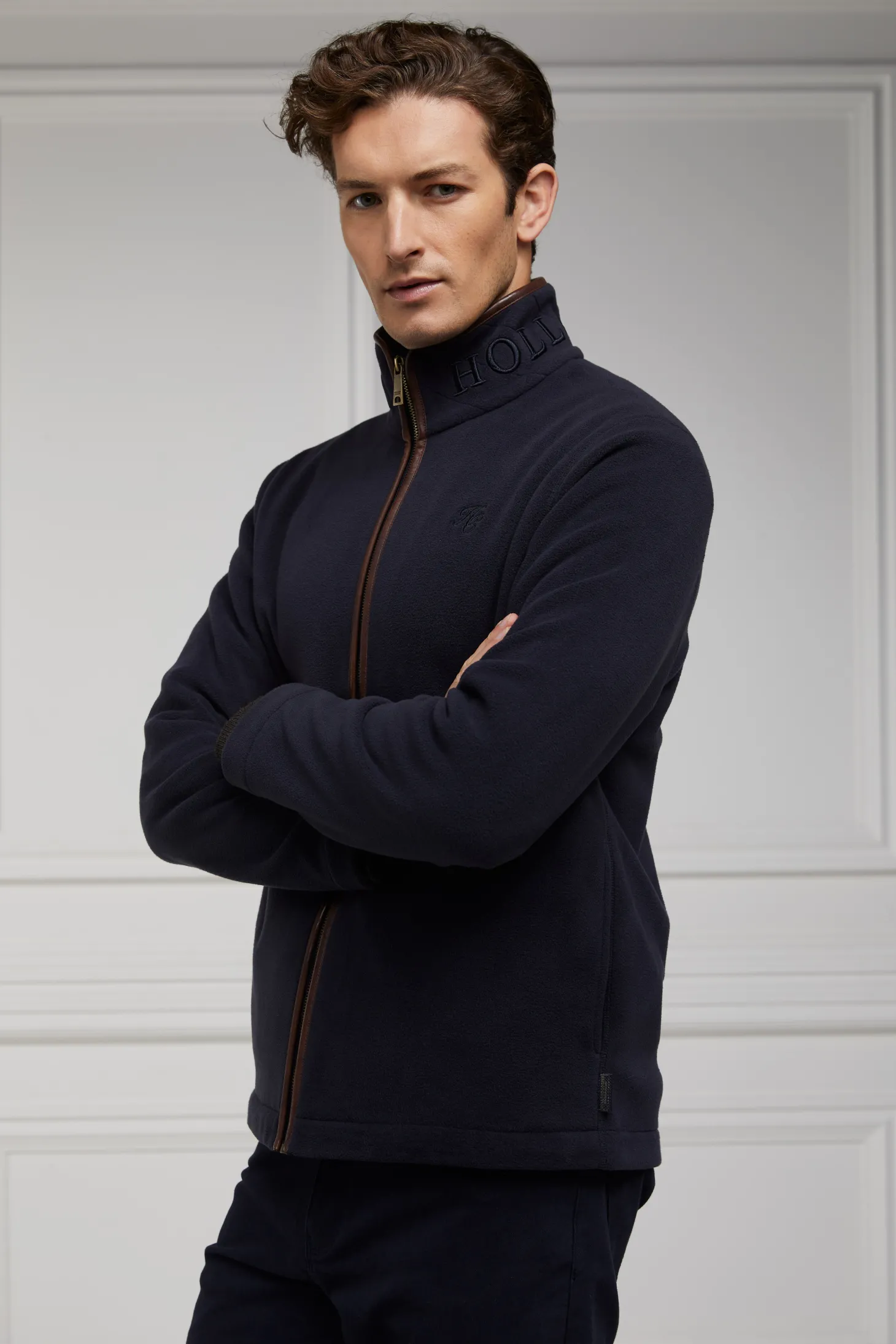 Holland Cooper Fleeces | Country Fleece Jacket (Ink Navy)