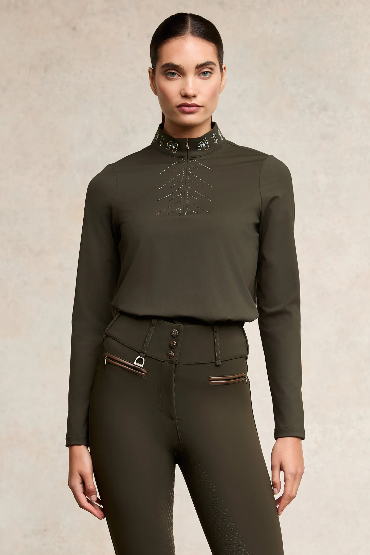 Holland Cooper Base Layers | Crystal Base Layer (Dark Olive)