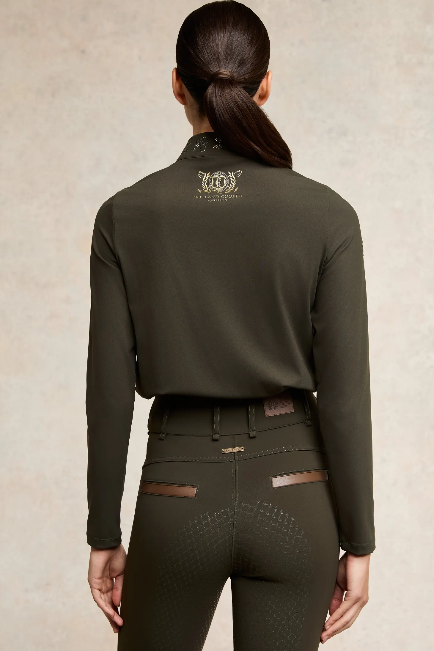 Holland Cooper Base Layers | Crystal Base Layer (Dark Olive)