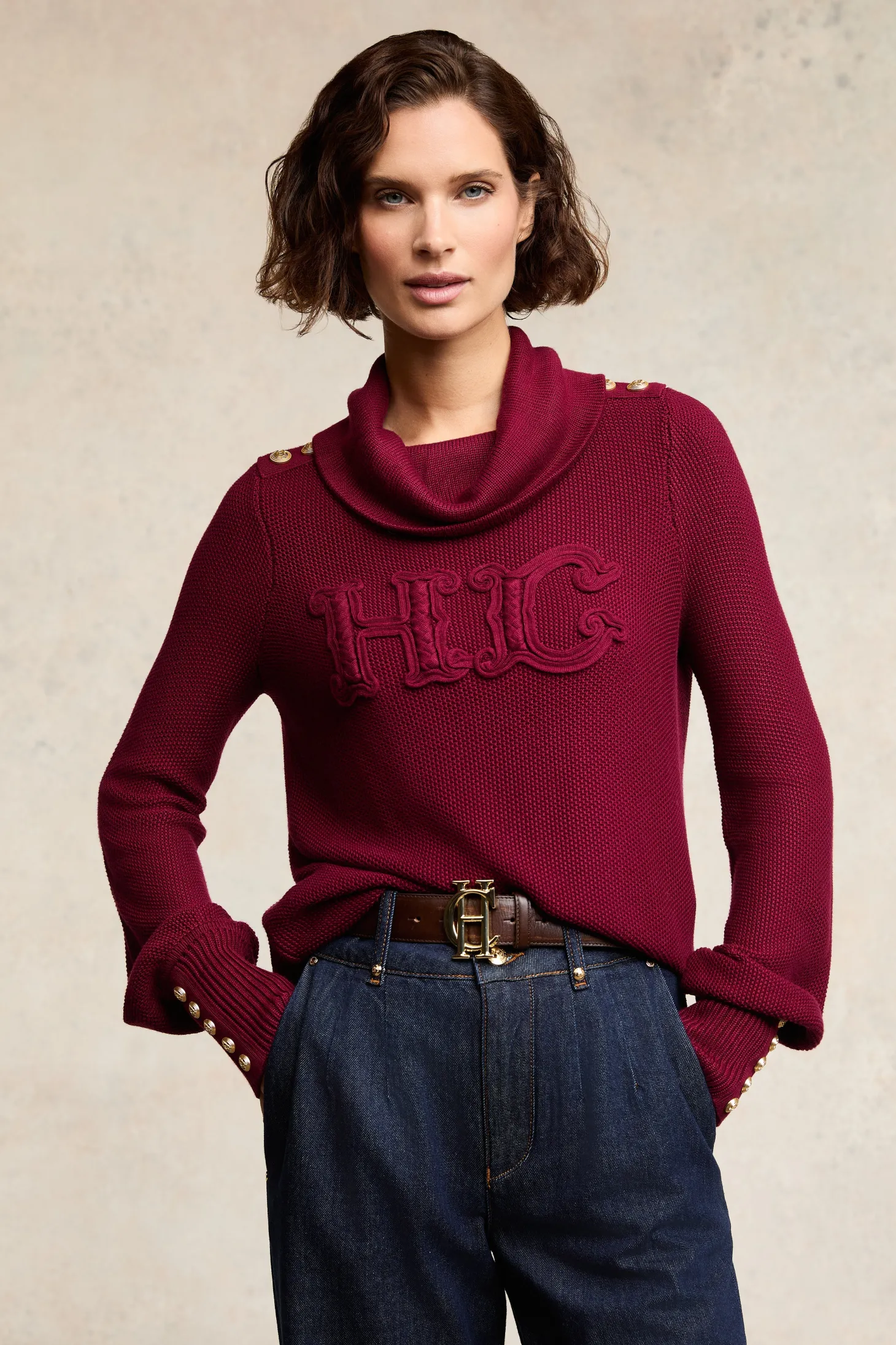 Women Holland Cooper Knitwear | Daisy Roll Neck Knit