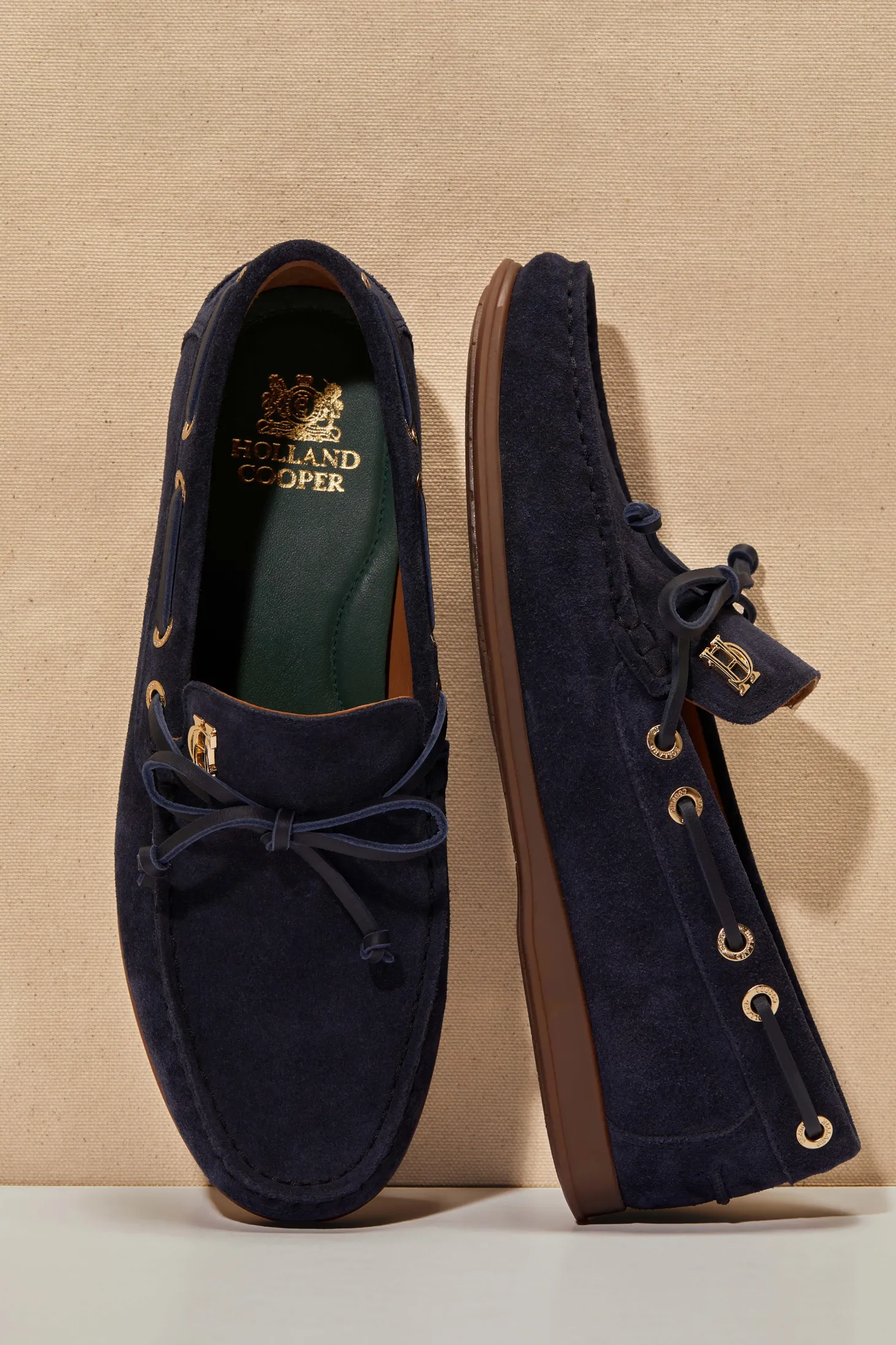 Women Holland Cooper Loafers | Deck Shoe (Ink Navy)