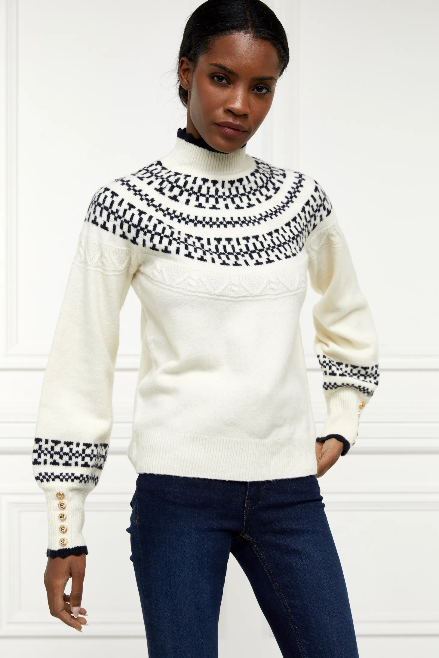 Women Holland Cooper Knitwear | Elodie Roll Neck Knit