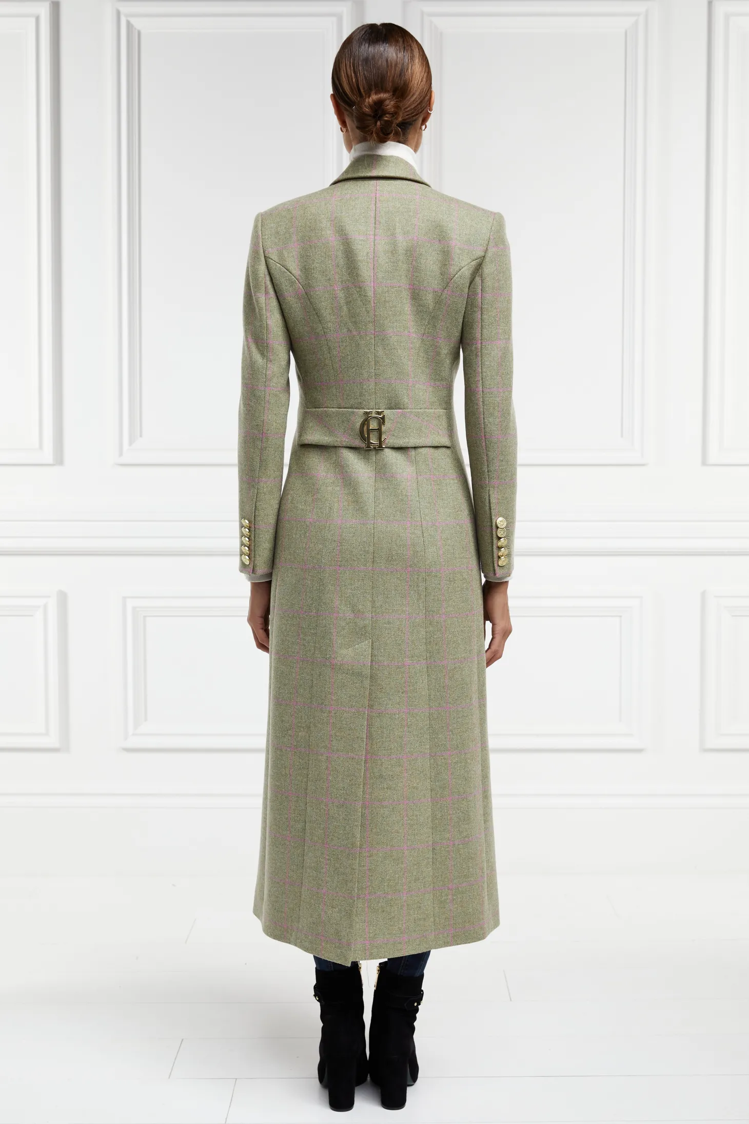 Women Holland Cooper Coats | Full Length Regency Coat (Chartwell Check)