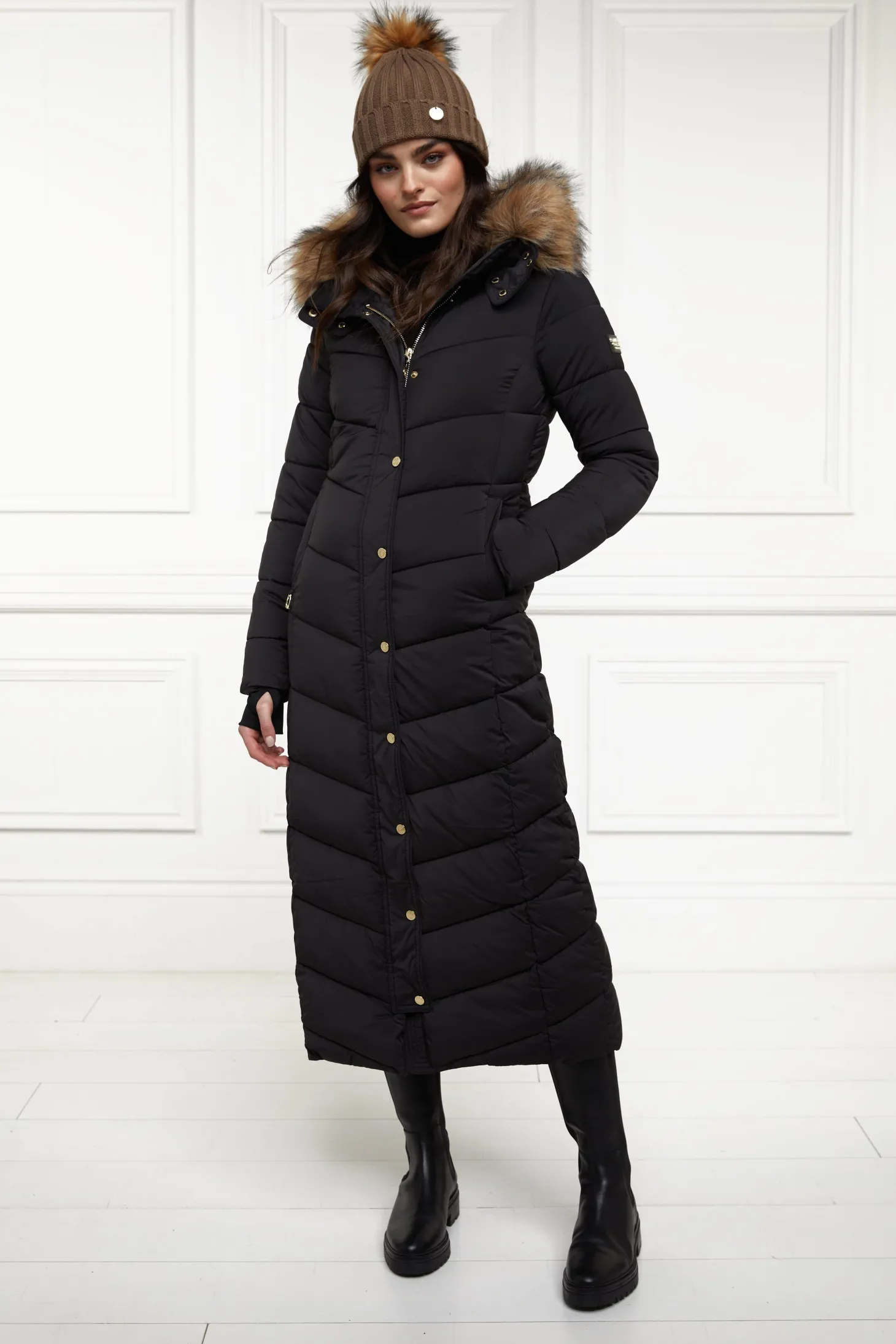 Women Holland Cooper Coats | Glacier Full Length Puffer