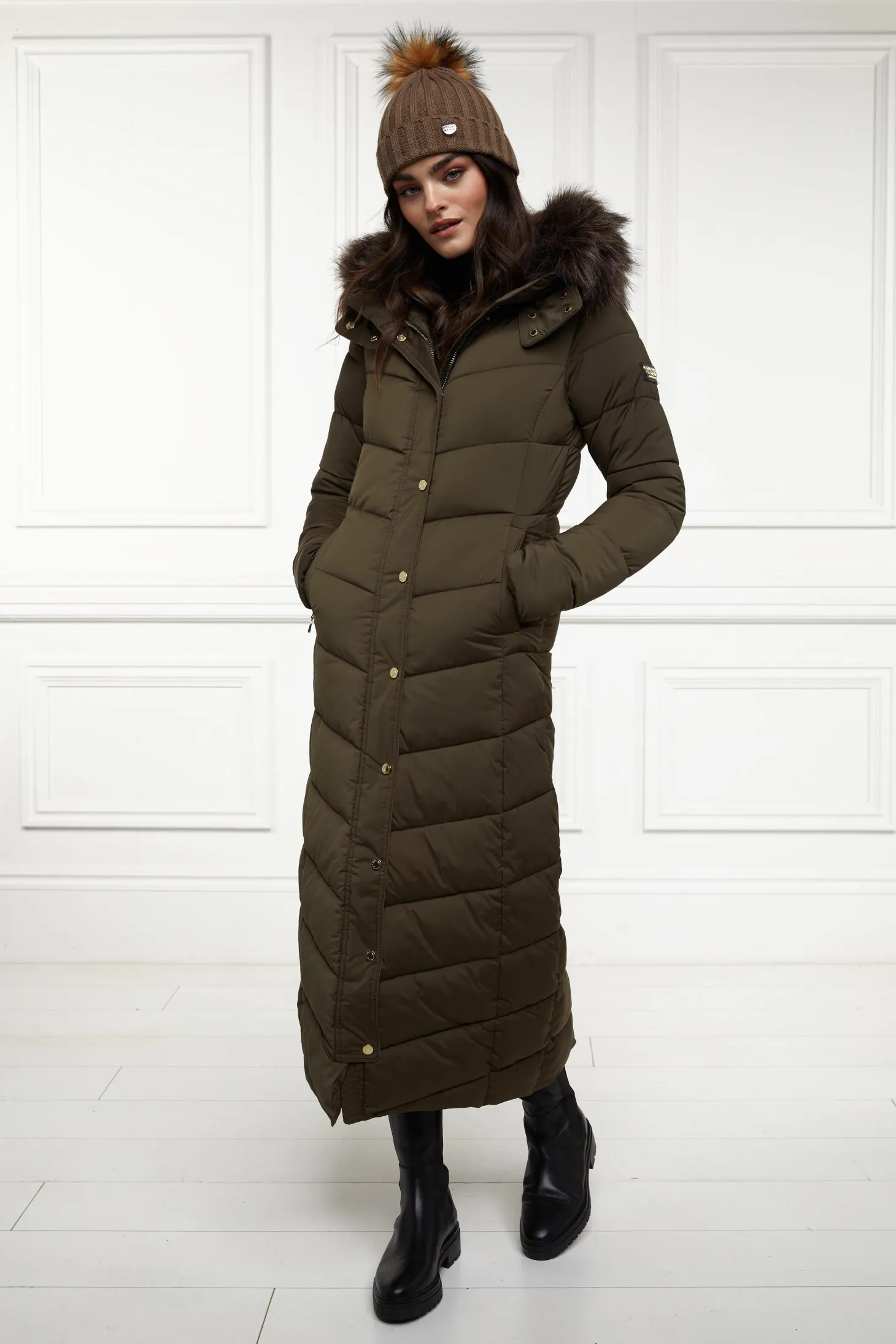 Women Holland Cooper Coats | Glacier Full Length Puffer