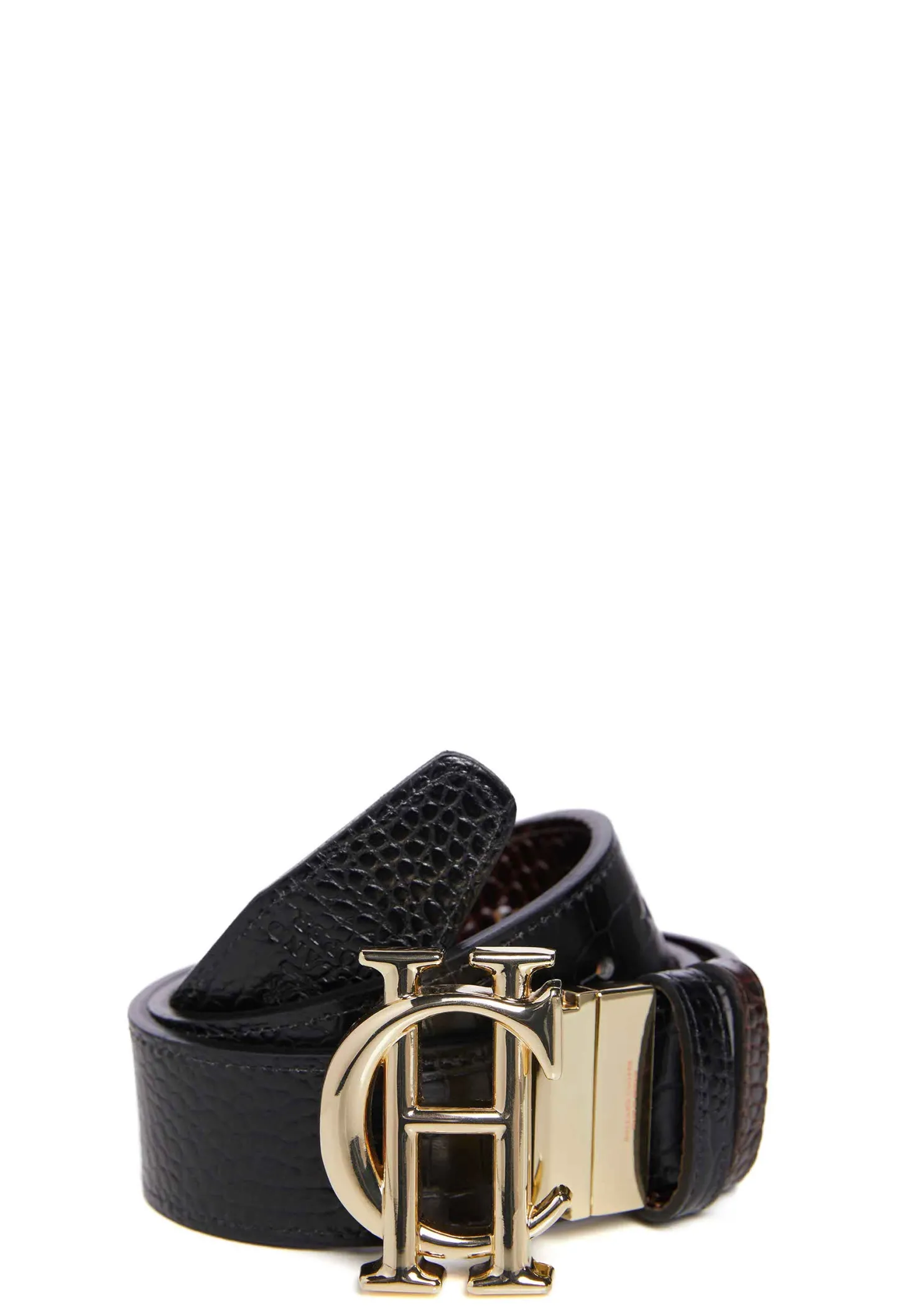 Women Holland Cooper Belts | Belts | HC Classic Belt Reversible (Chocolate Black Croc)