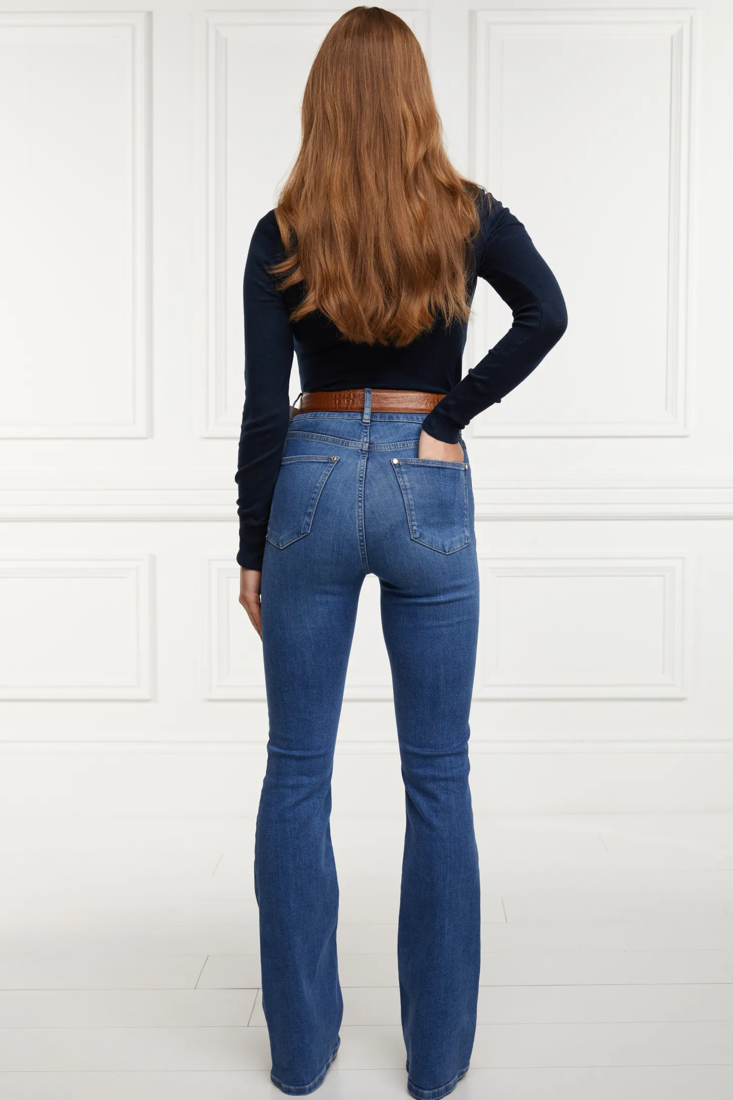 Women Holland Cooper Jeans | High Rise Flared Jean