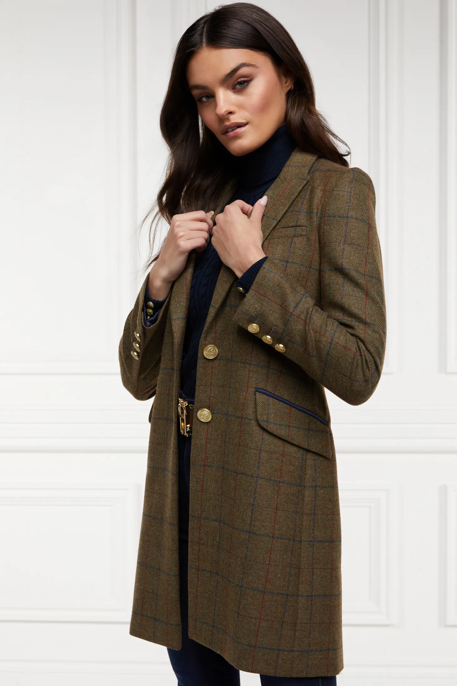 Women Holland Cooper Coats | Tailoring | Highgrove Coat (Glen Green)