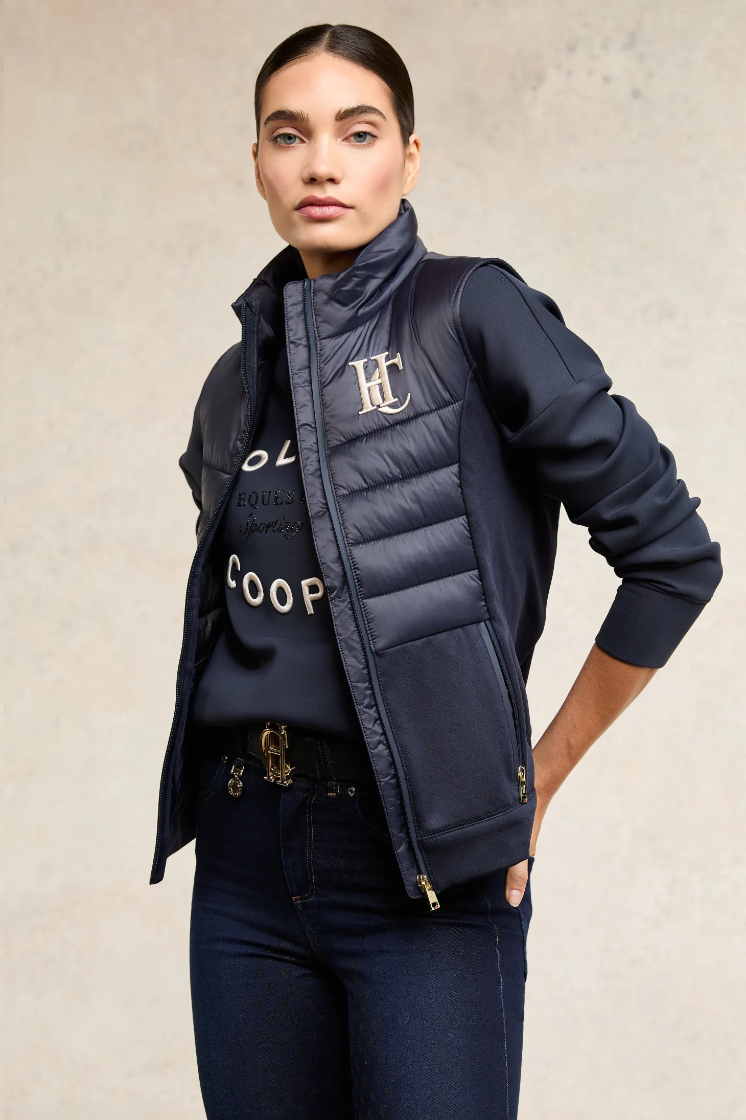 Holland Cooper Gilets | Hybrid Gilet (Ink Navy)