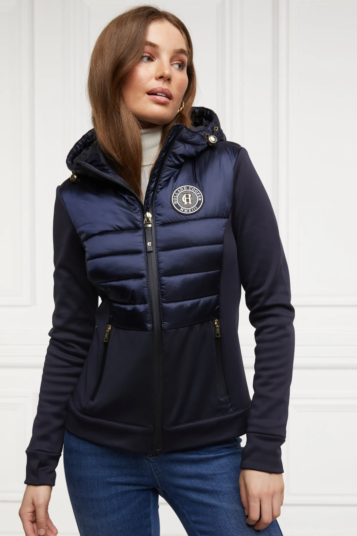 Women Holland Cooper Jackets | Jackets | Hybrid Shell Jacket (Ink Navy)