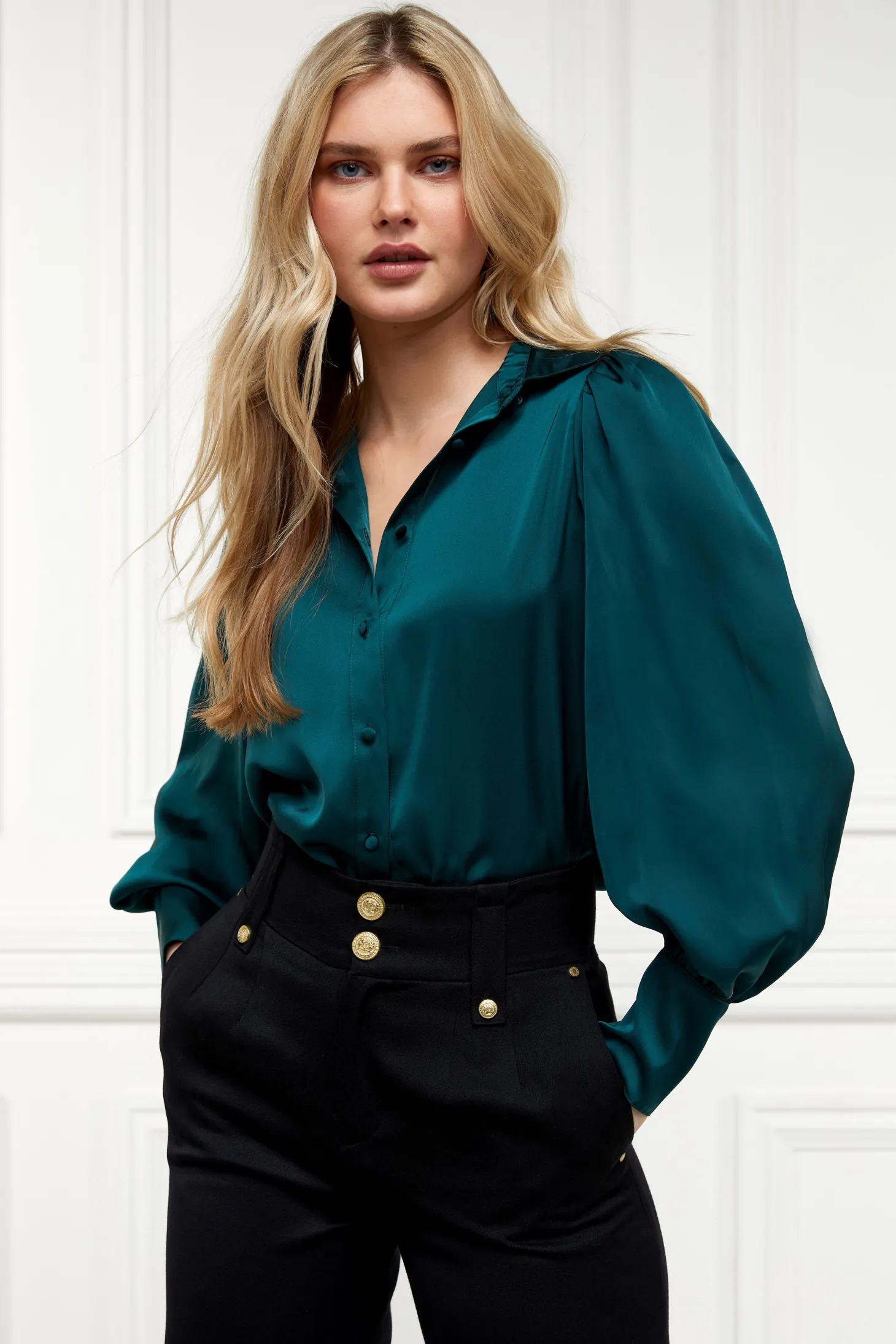 Women Holland Cooper Shirts & Blouses | Isla Satin Shirt