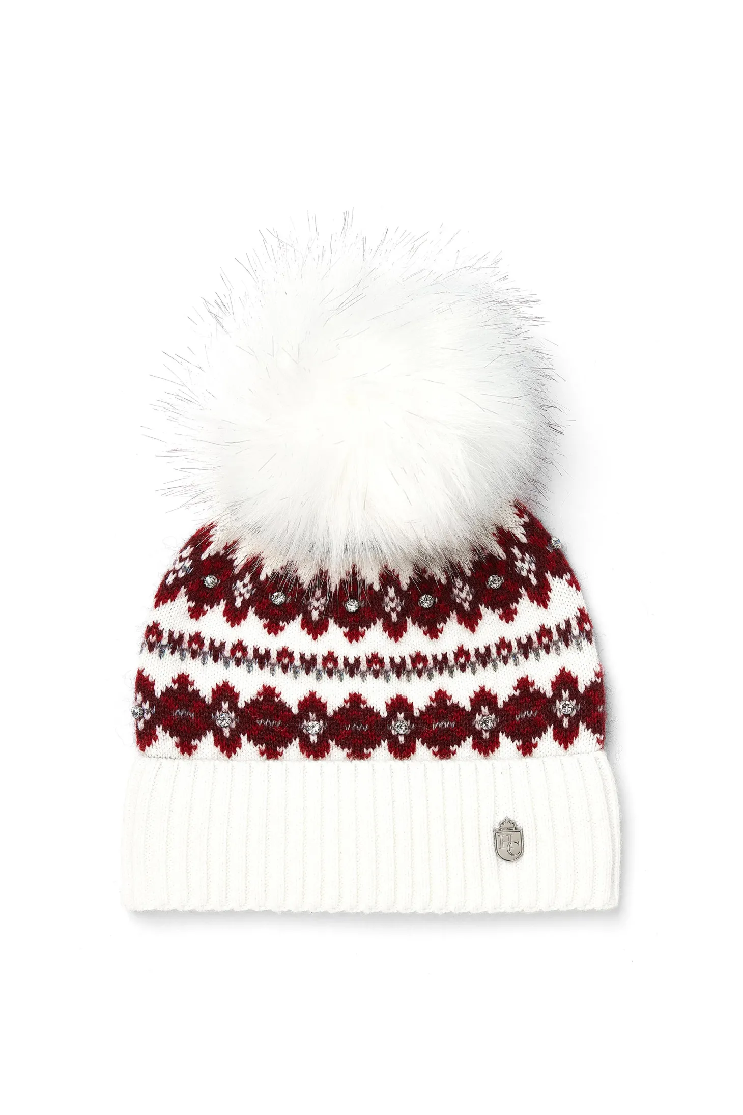 Women Holland Cooper Hats & Headbands | Hats & Headbands | Jennifer Fairisle Bobble Hat