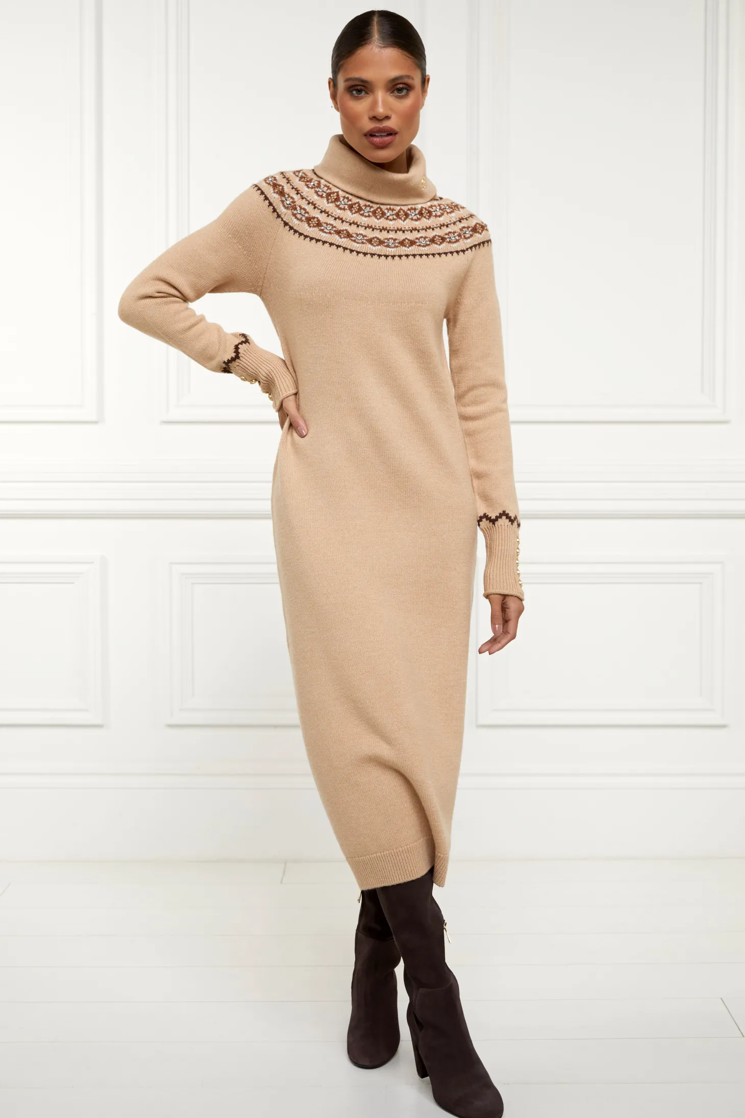 Women Holland Cooper Knitwear | Jennifer Midi Knit Dress