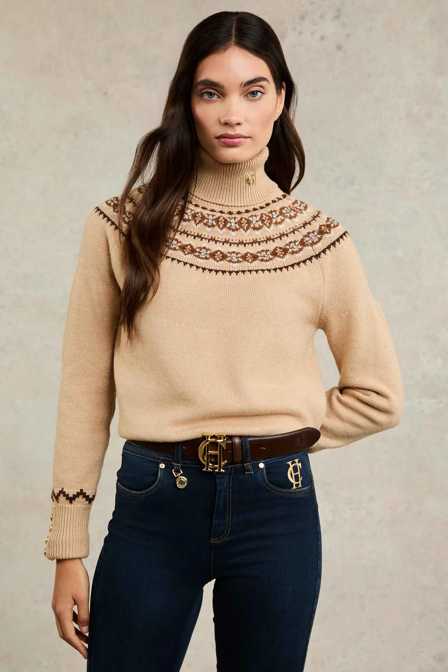 Women Holland Cooper Knitwear | Jennifer Roll Neck Knit