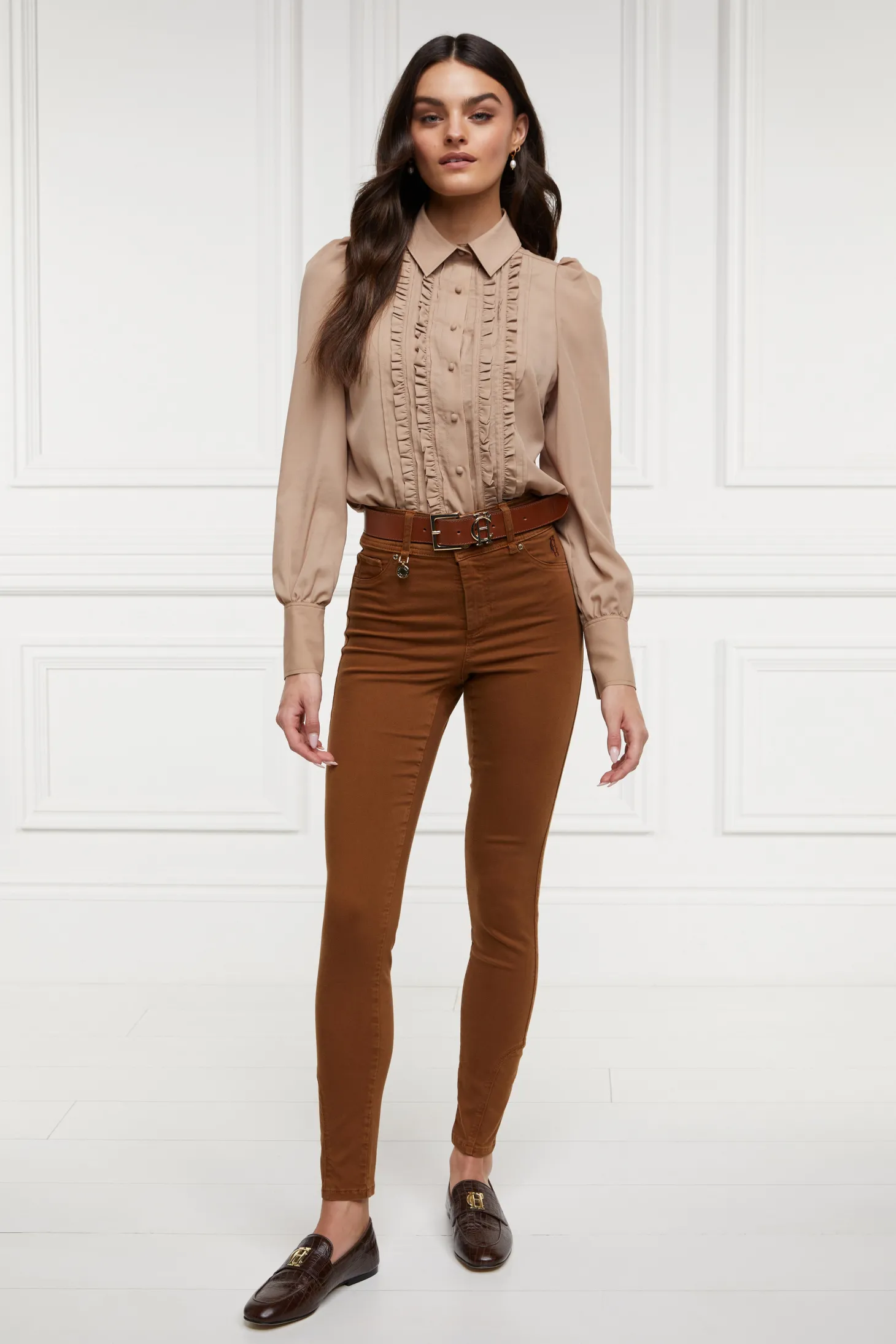 Women Holland Cooper Jeans | Jodhpur Jean (Dark Caramel)