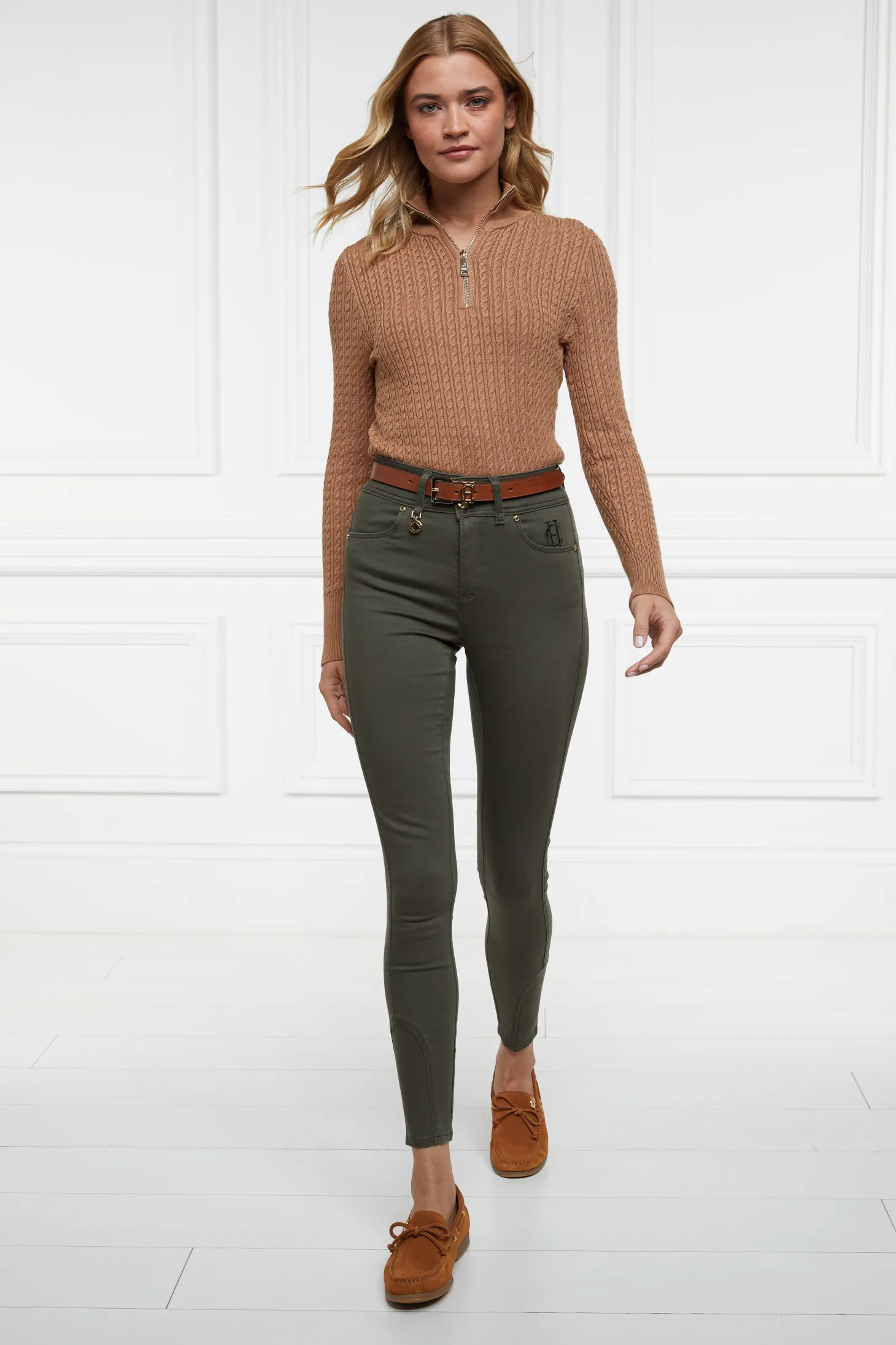 Women Holland Cooper Jeans | Jodhpur Jean (Hunter Green)