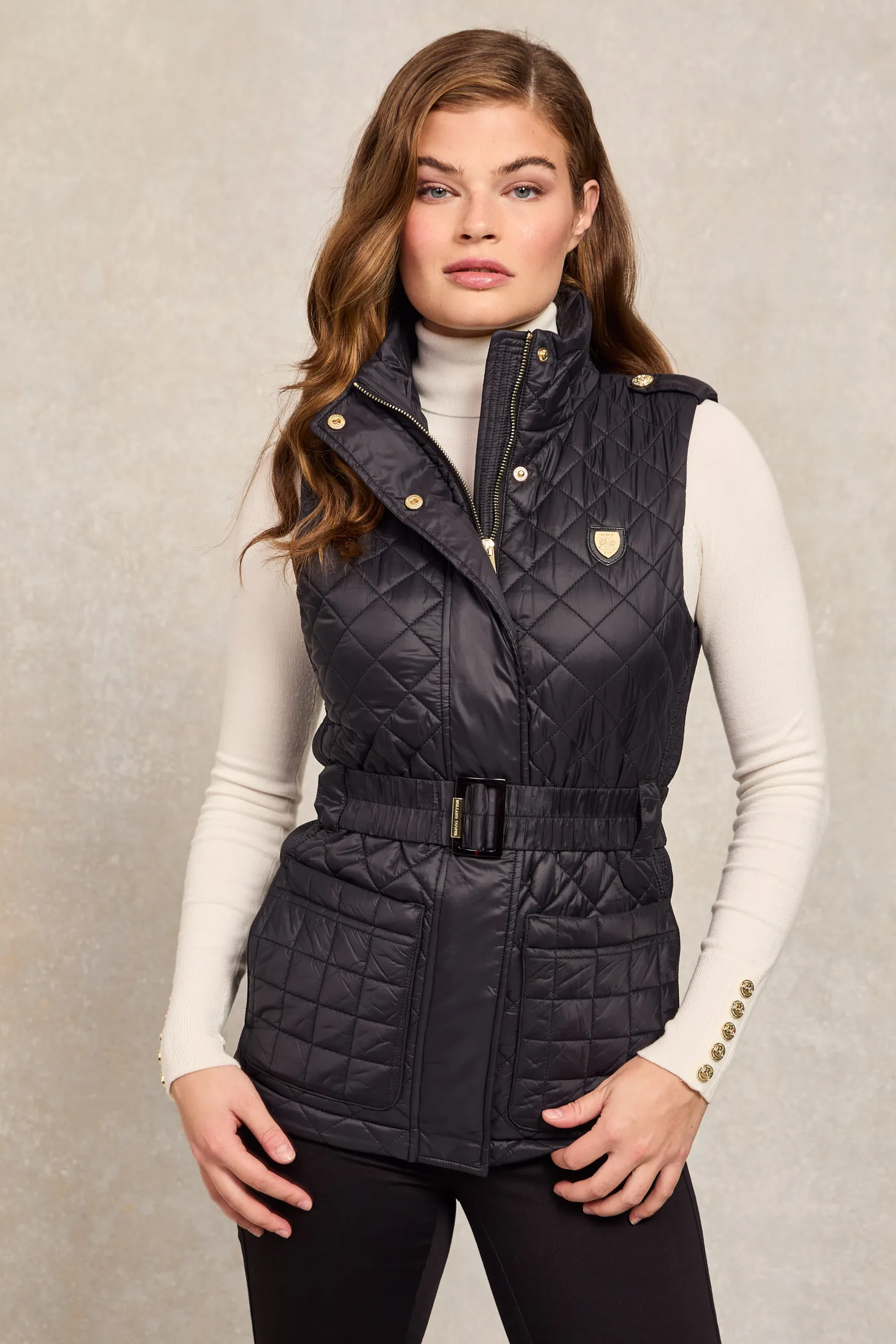 Women Holland Cooper Gilets | Juliana Belted Gilet