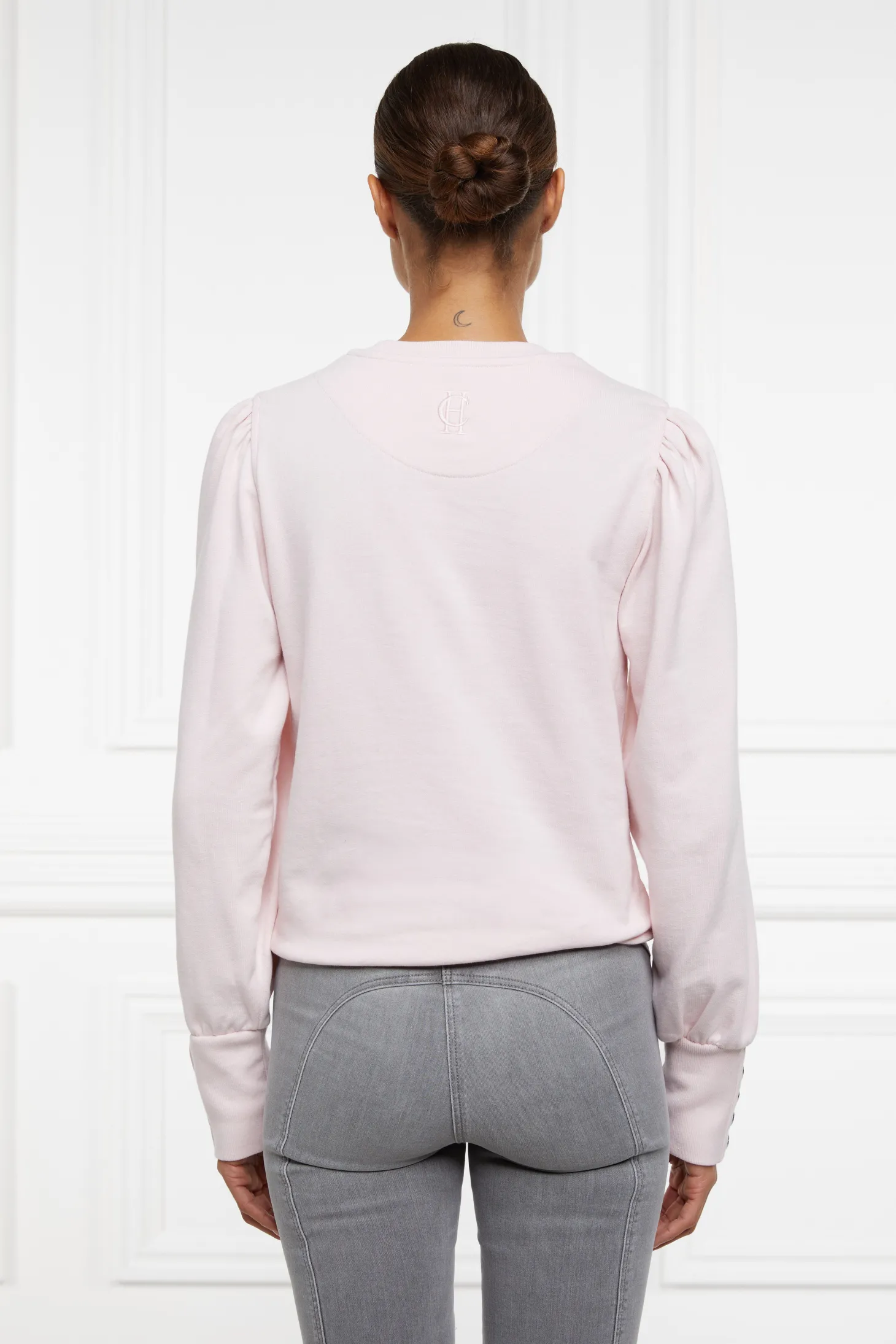 Women Holland Cooper Sweatshirts | Kelso Crew (Palest Pink)