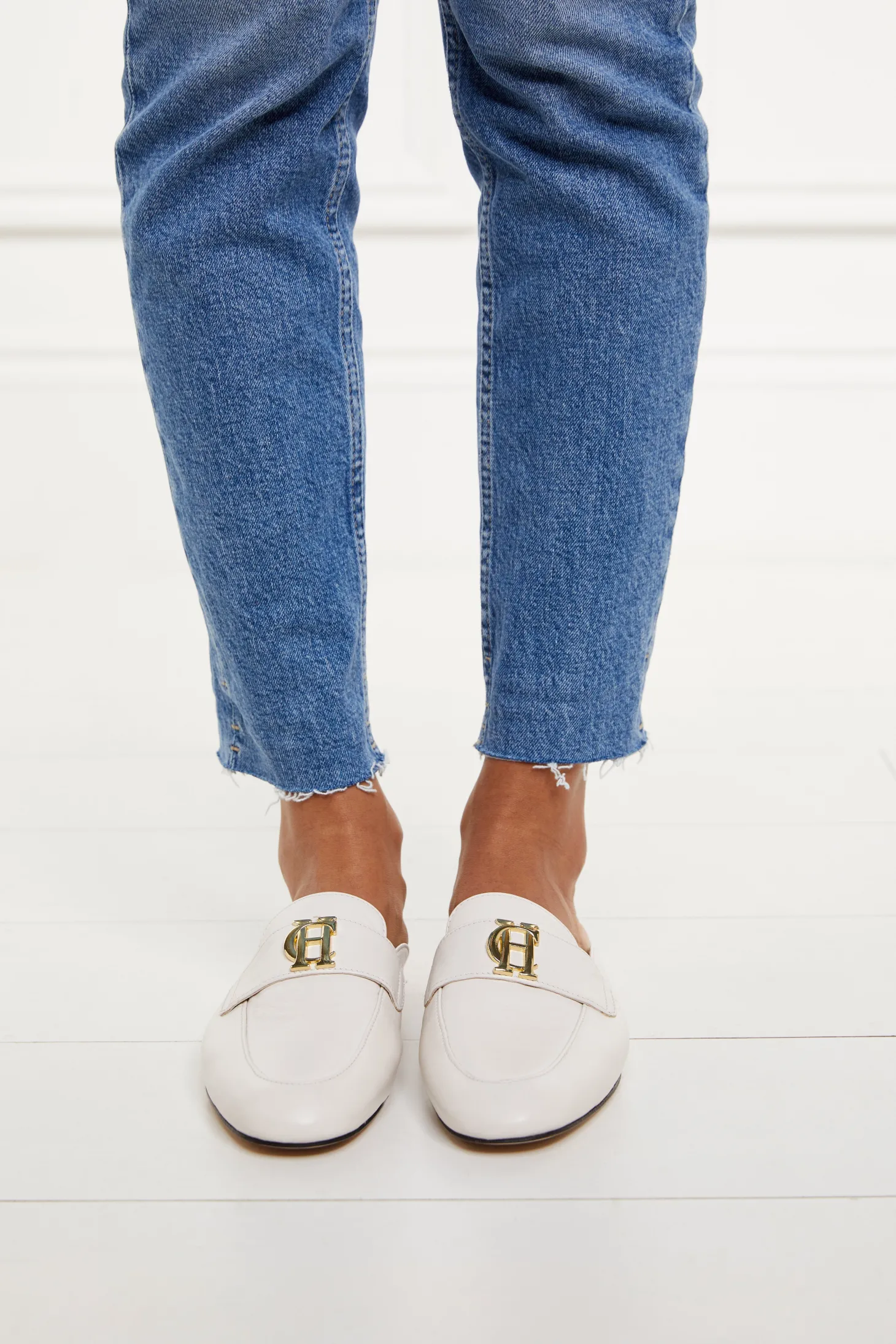 Women Holland Cooper Loafers | Kingston Loafer (Off White)