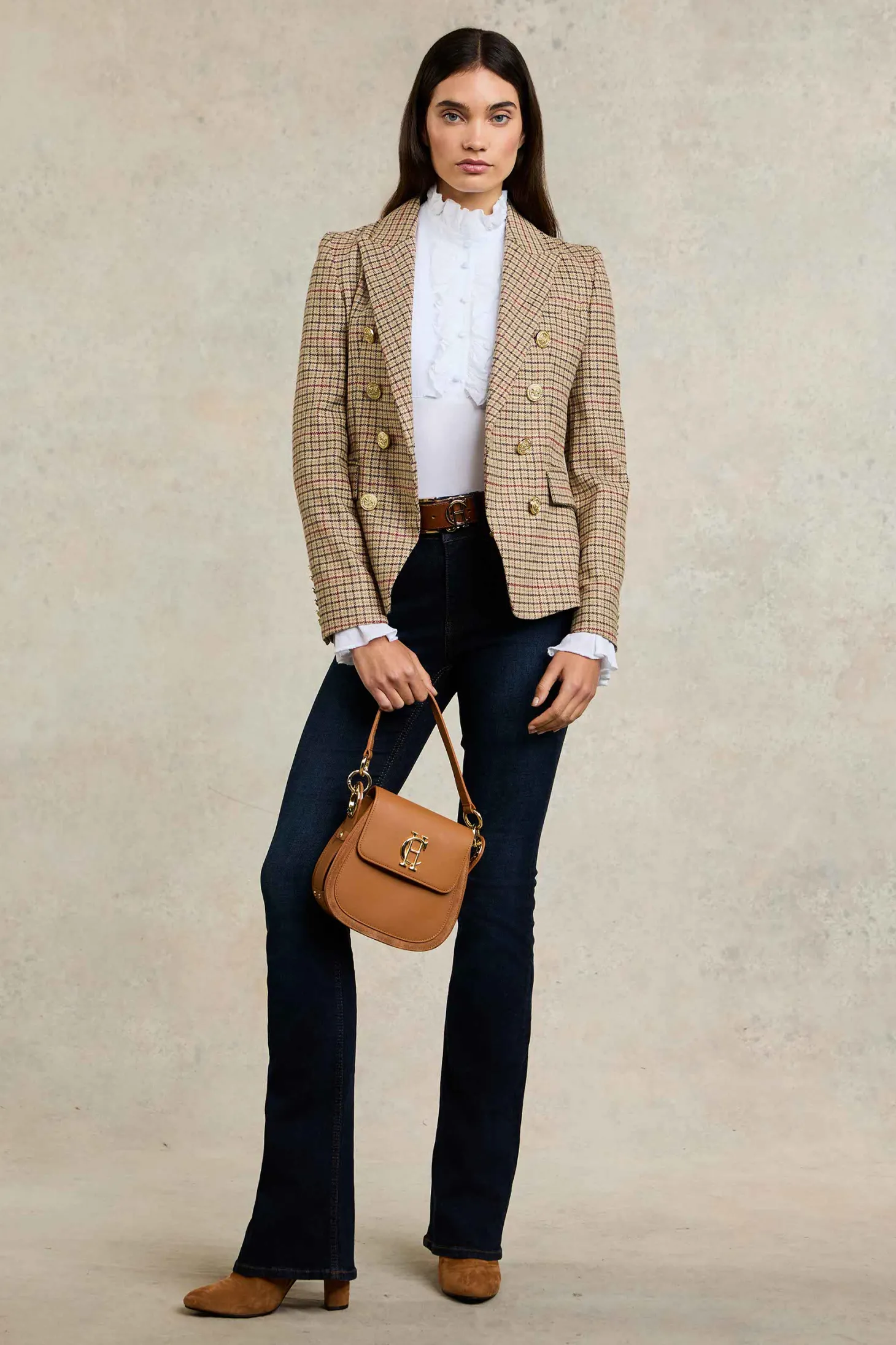 Women Holland Cooper Blazers | Tailoring | Knightsbridge Blazer (Charlton Tweed)