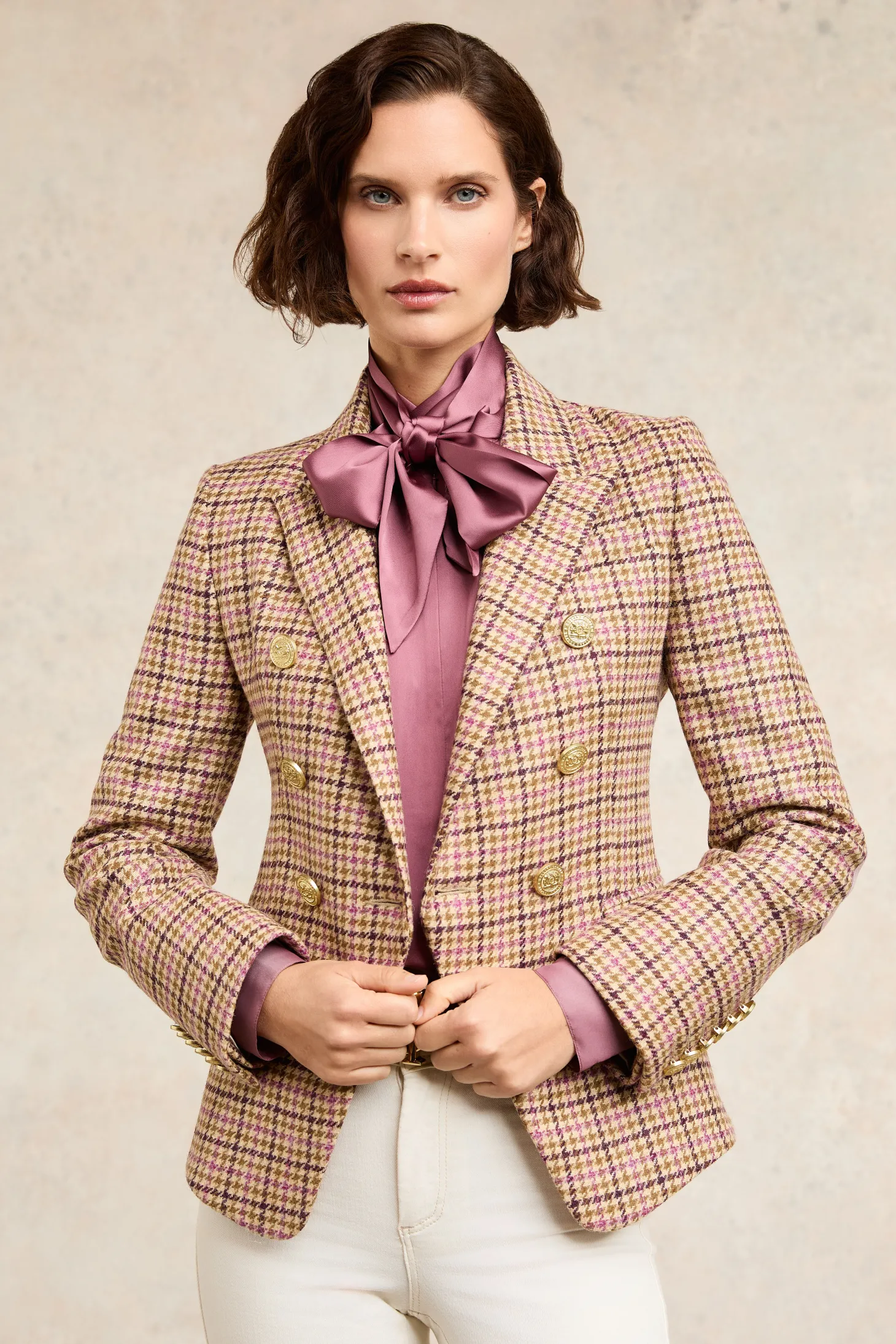 Women Holland Cooper Blazers | Tailoring | Knightsbridge Blazer (Sudeley Pink)