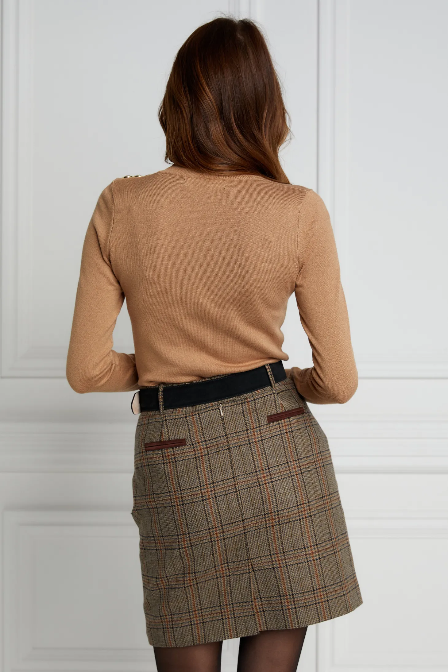 Women Holland Cooper Skirts | Tailoring | Knightsbridge Skirt (Bourbon Tweed)