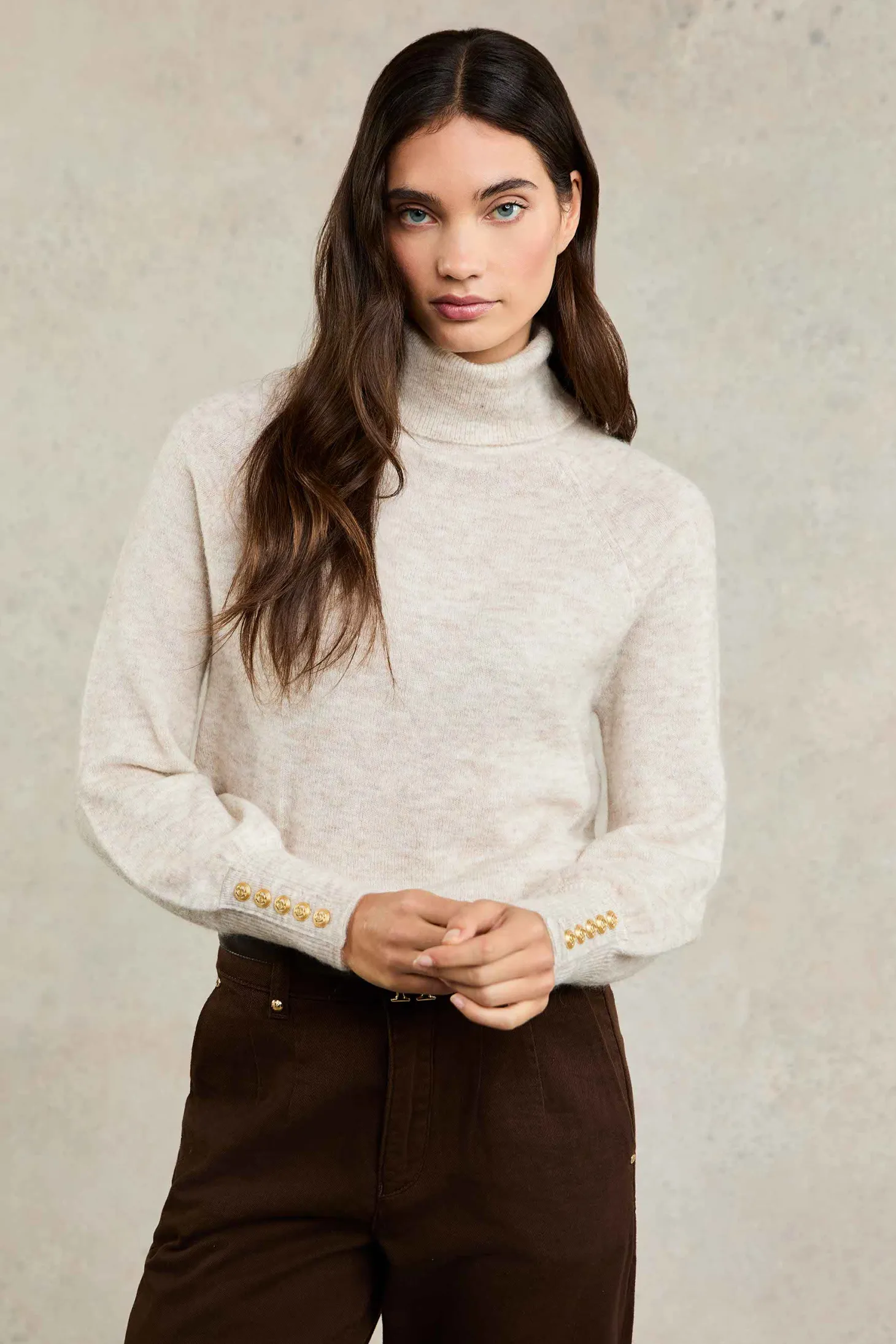 Women Holland Cooper Knitwear | Maisie Roll Neck Knit