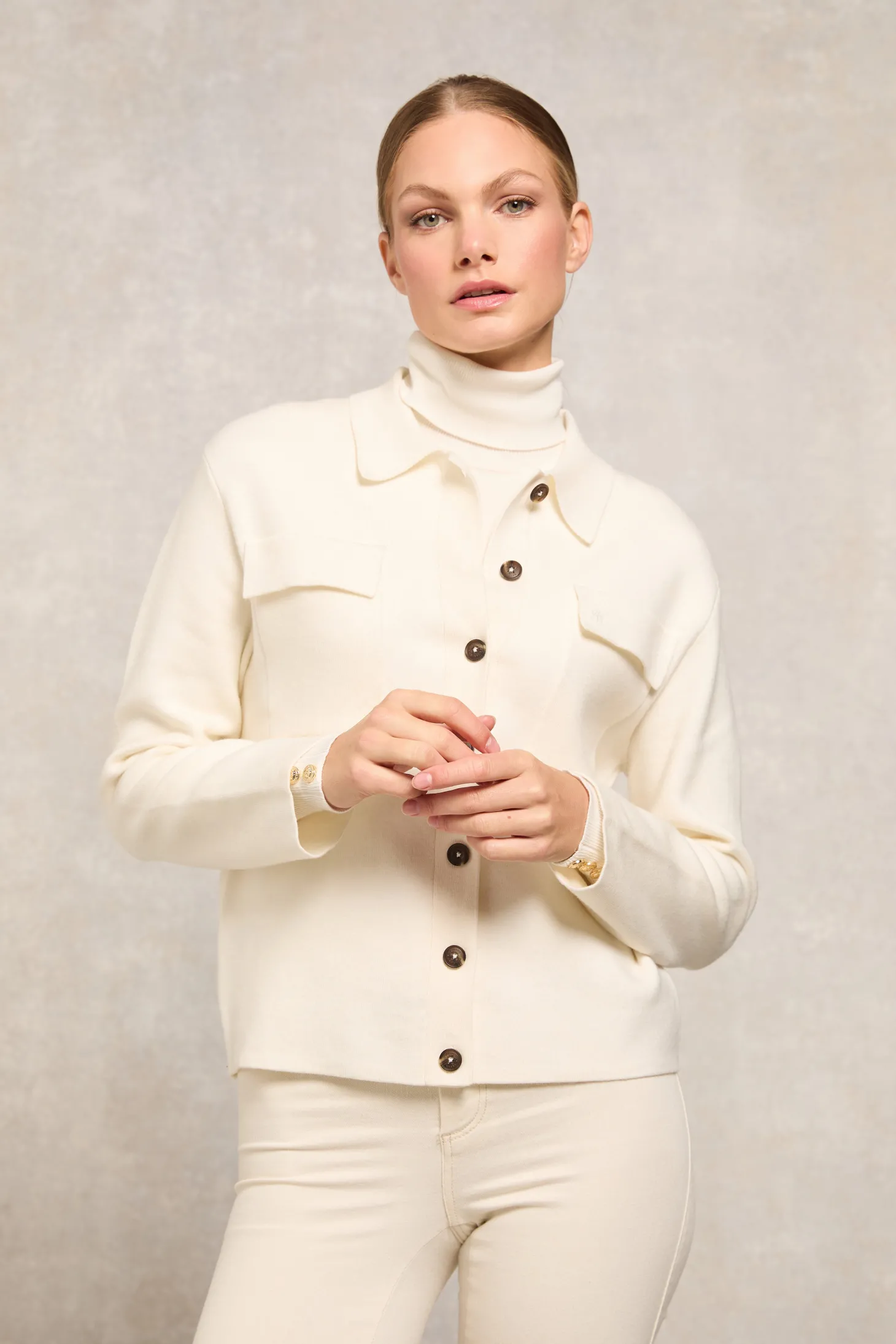 Women Holland Cooper Shirts & Blouses | Maria Knitted Overshirt