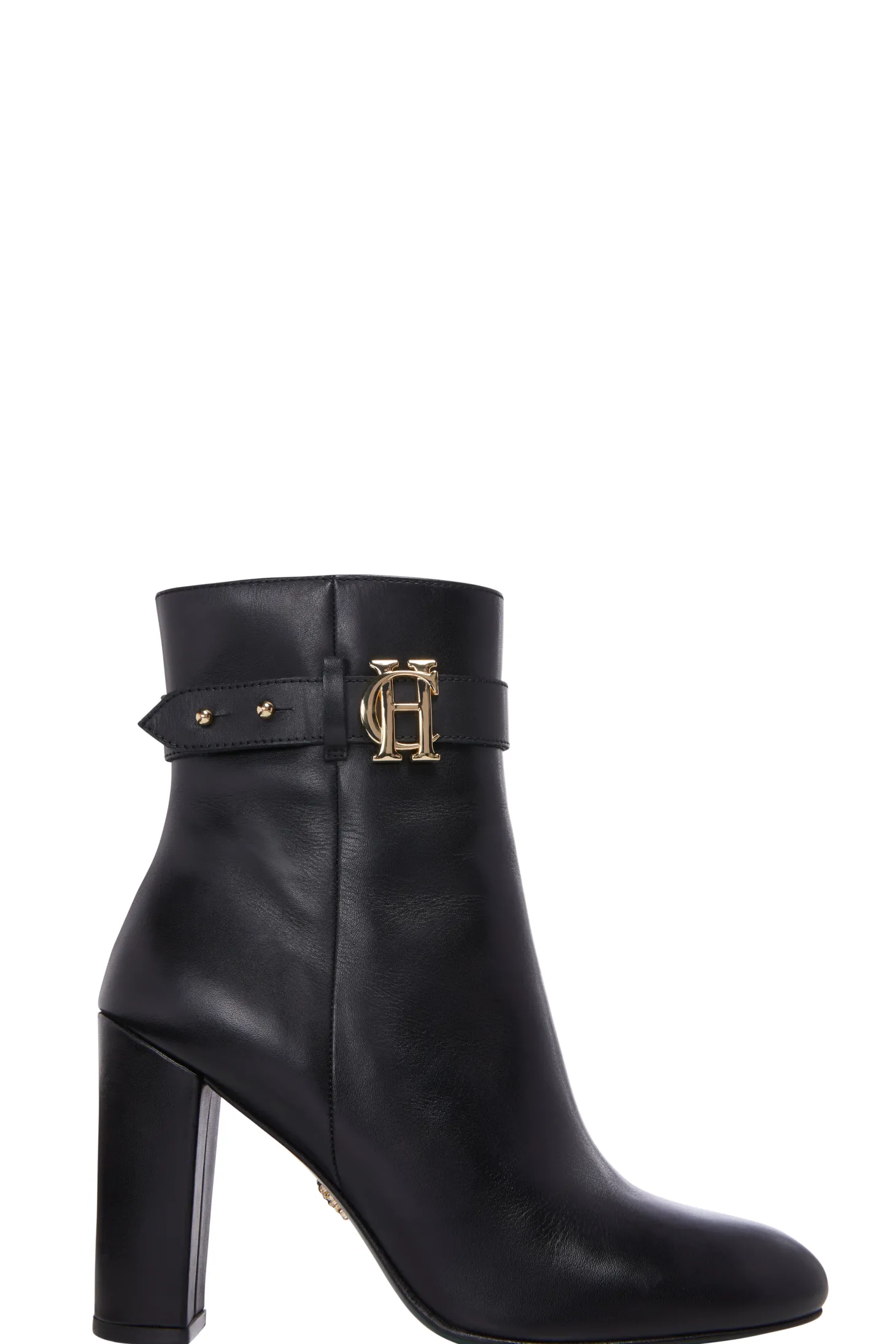 Women Holland Cooper Boots | Mayfair Ankle Boot (Black Leather)