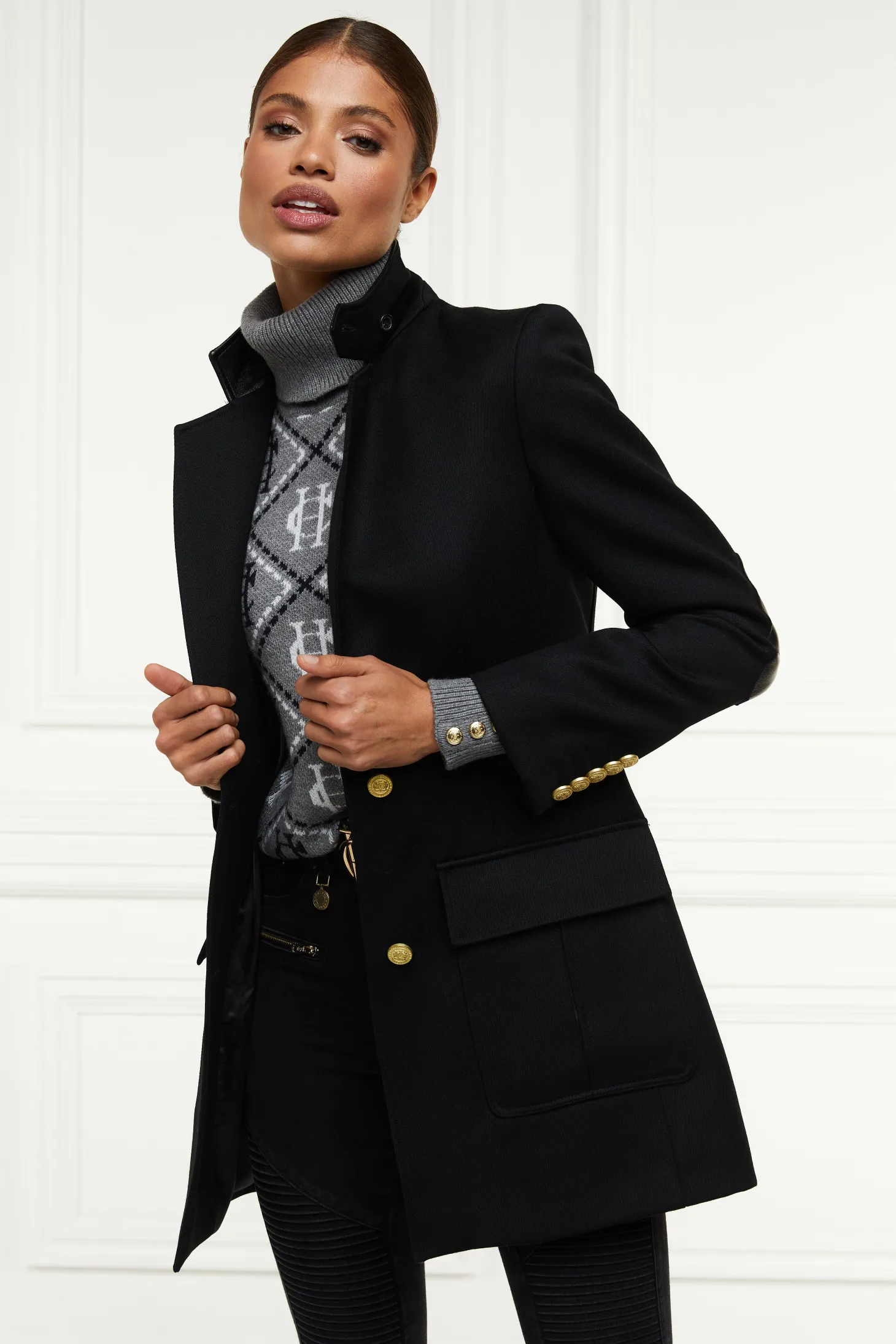 Women Holland Cooper Blazers | Tailoring | Mayfair Blazer (Black Twill)