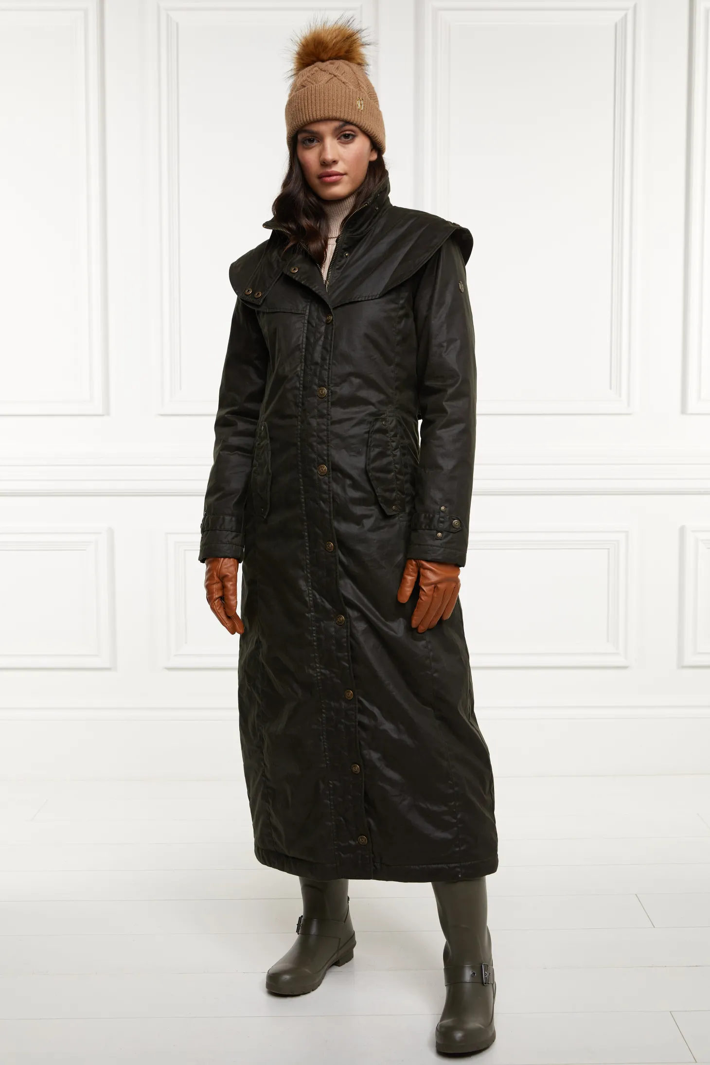 Women Holland Cooper Coats | Coats | Merissa Wax Stockman Coat (Dark Olive)