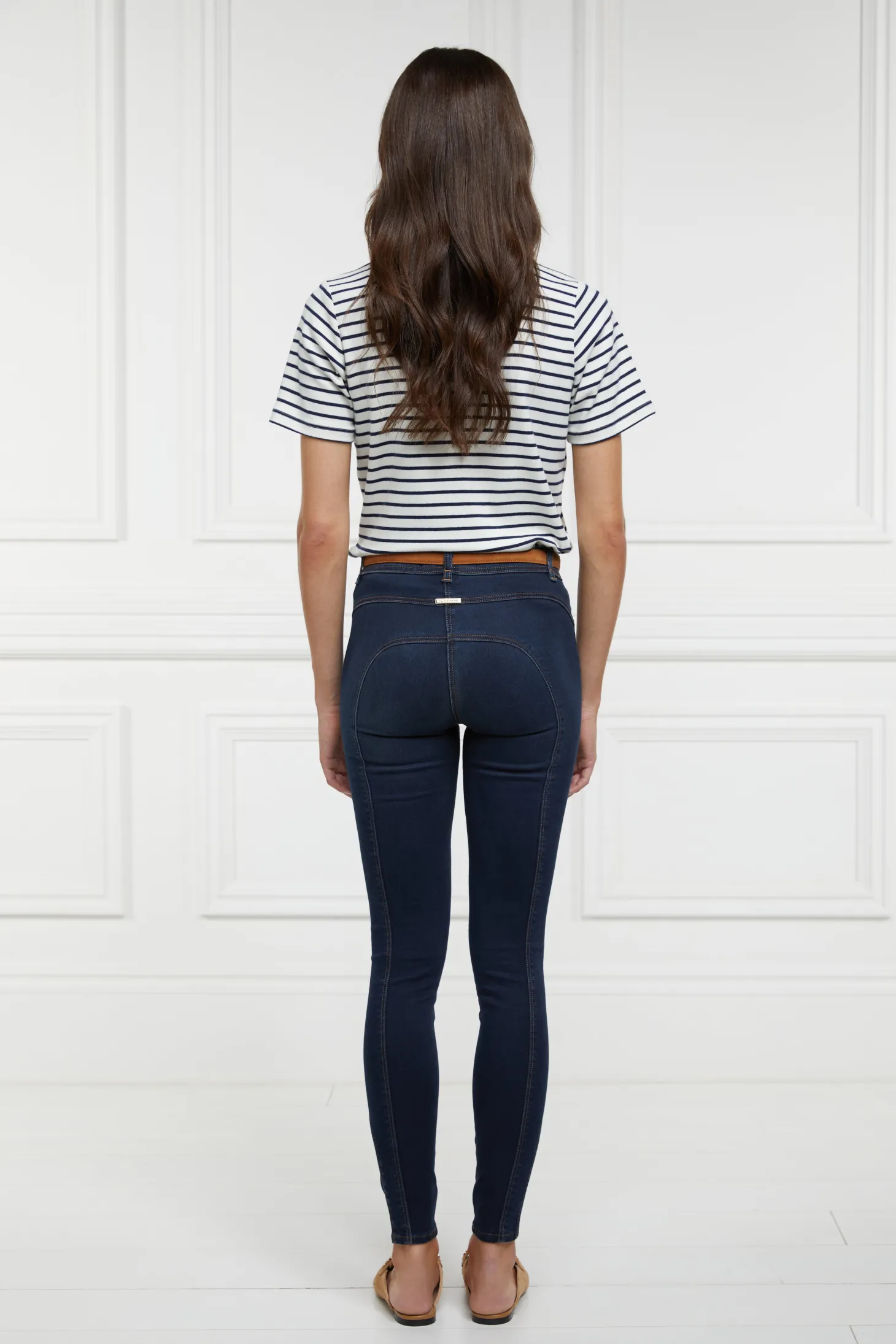 Women Holland Cooper Jeans | Mid-Rise Jodhpur Jean (Deep Indigo)