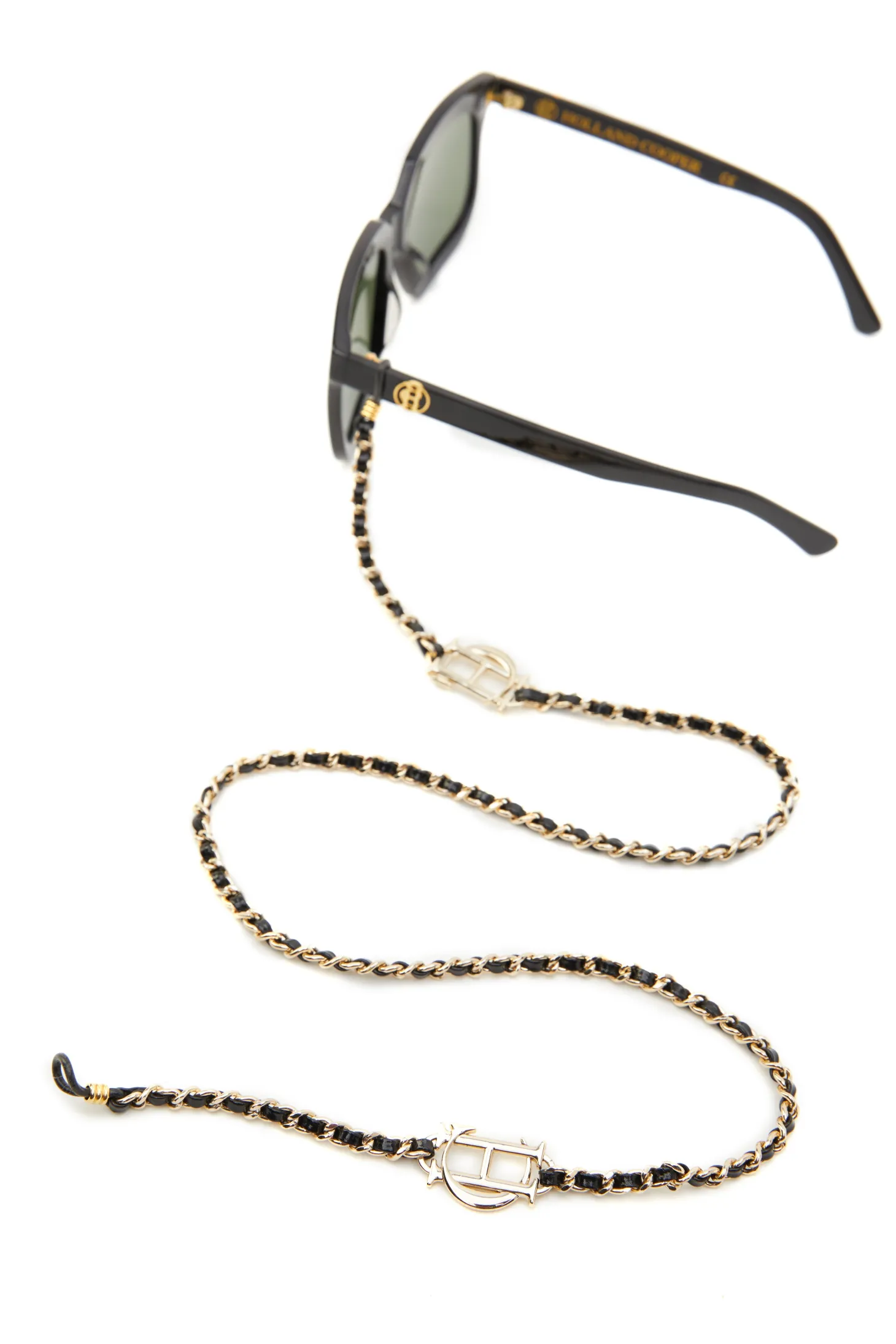 Women Holland Cooper Sunglasses | Sunglasses | Milan Glasses Chain (Black Gold)