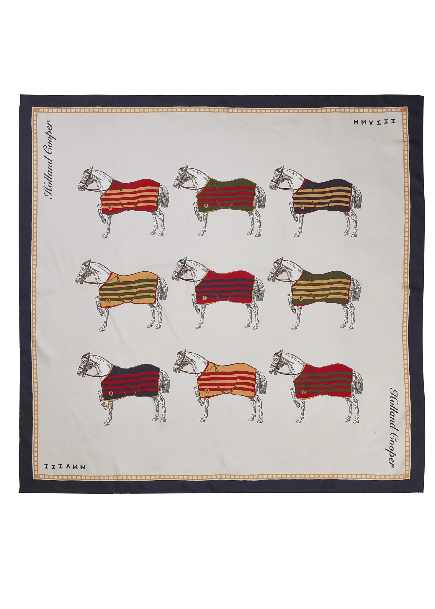 Women Holland Cooper Scarves | Scarves | Nine Horse Silk Scarf (Nine Horse)