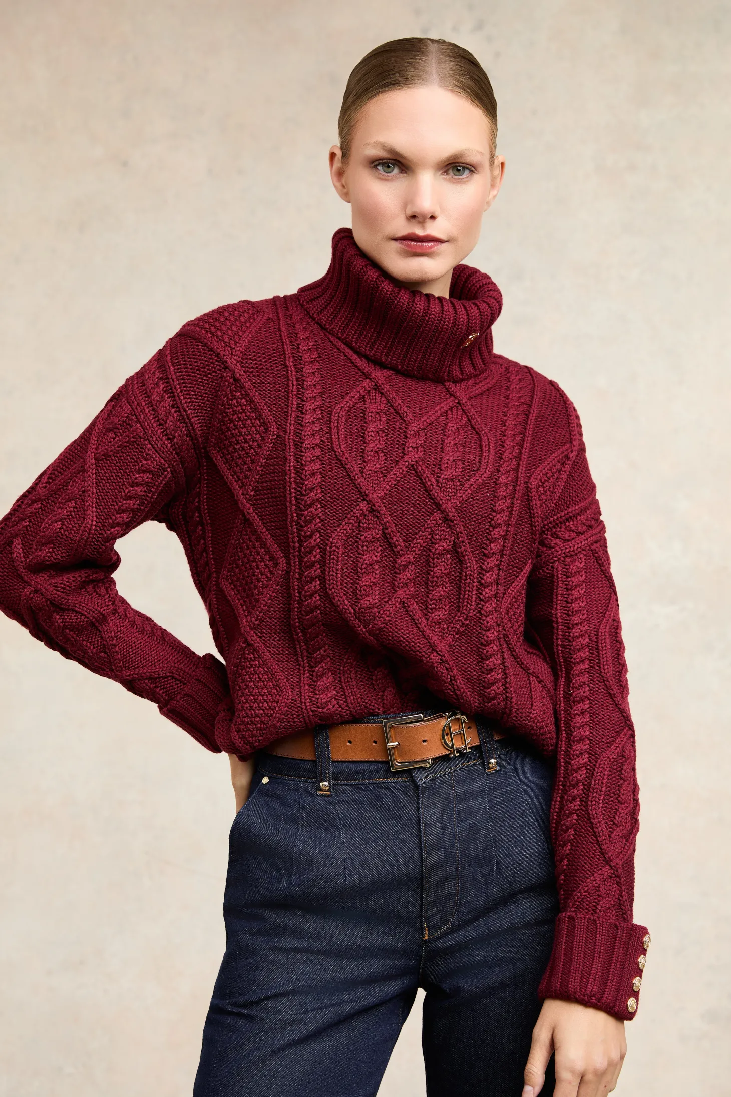 Women Holland Cooper Knitwear | Noveli Cable Knit