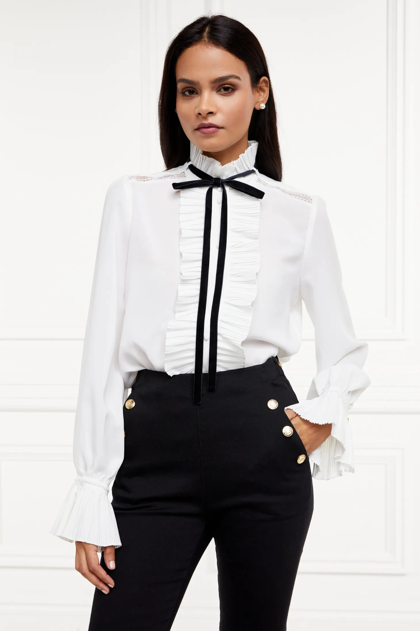 Women Holland Cooper Shirts & Blouses | Olivia Tie Shirt