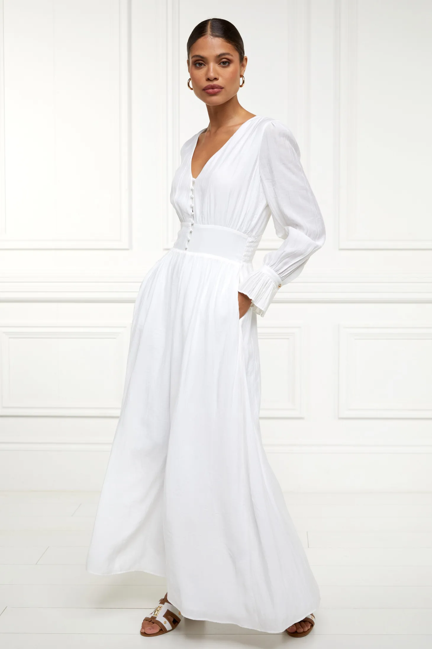 Women Holland Cooper Dresses | Phoebe V-Neck Maxi Dress